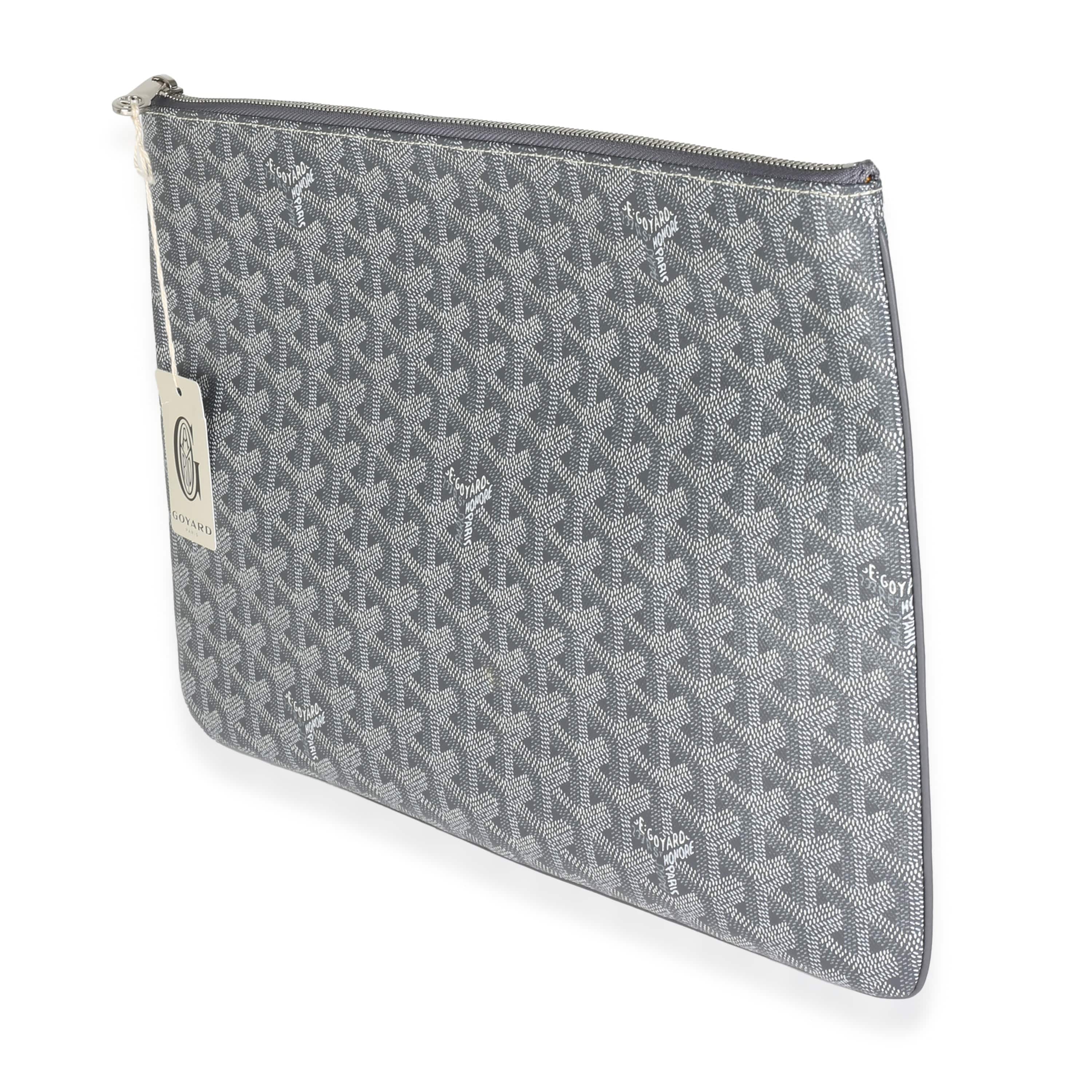 Goyard Grey Goyardine Canvas Senat GM