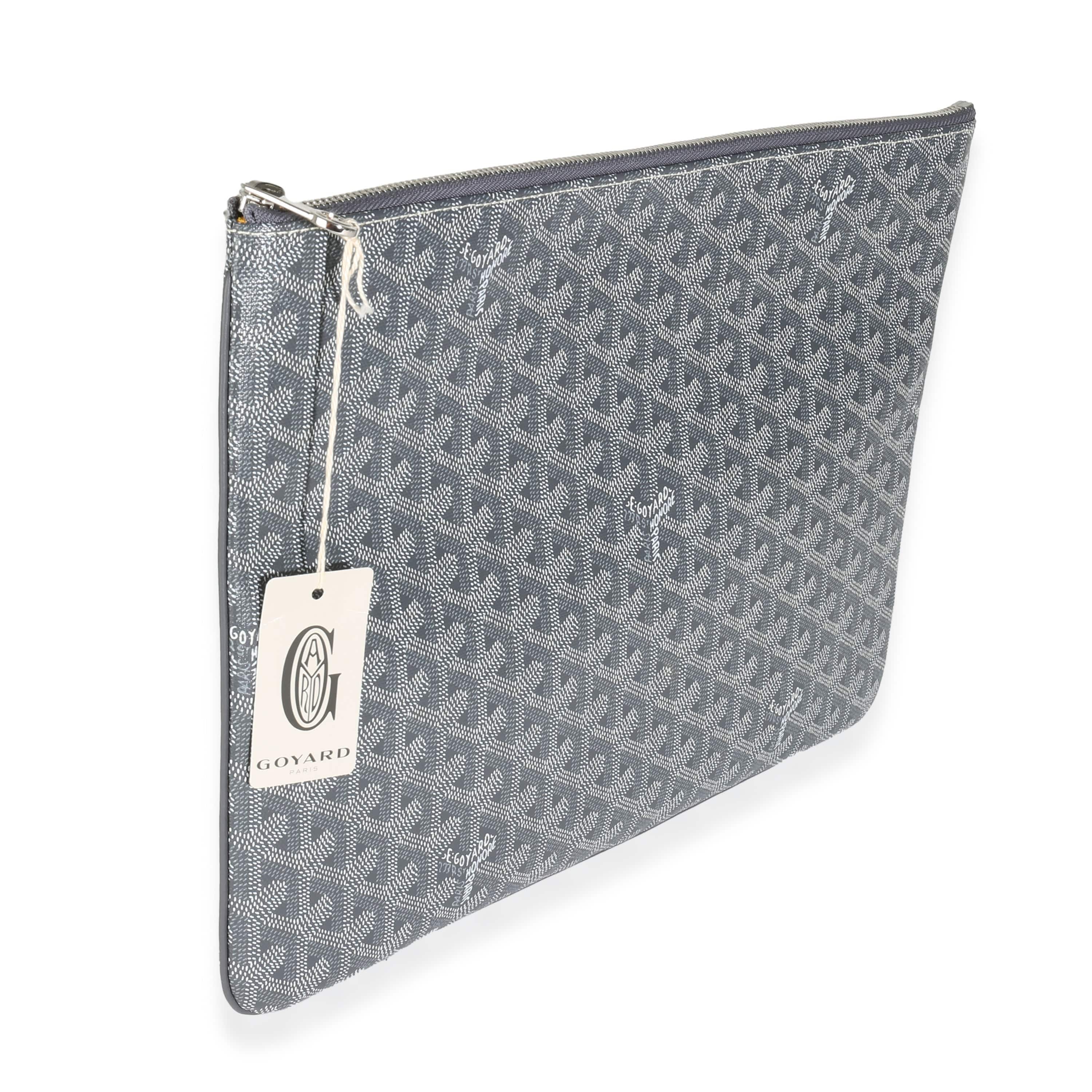 Goyard Grey Goyardine Canvas Senat GM