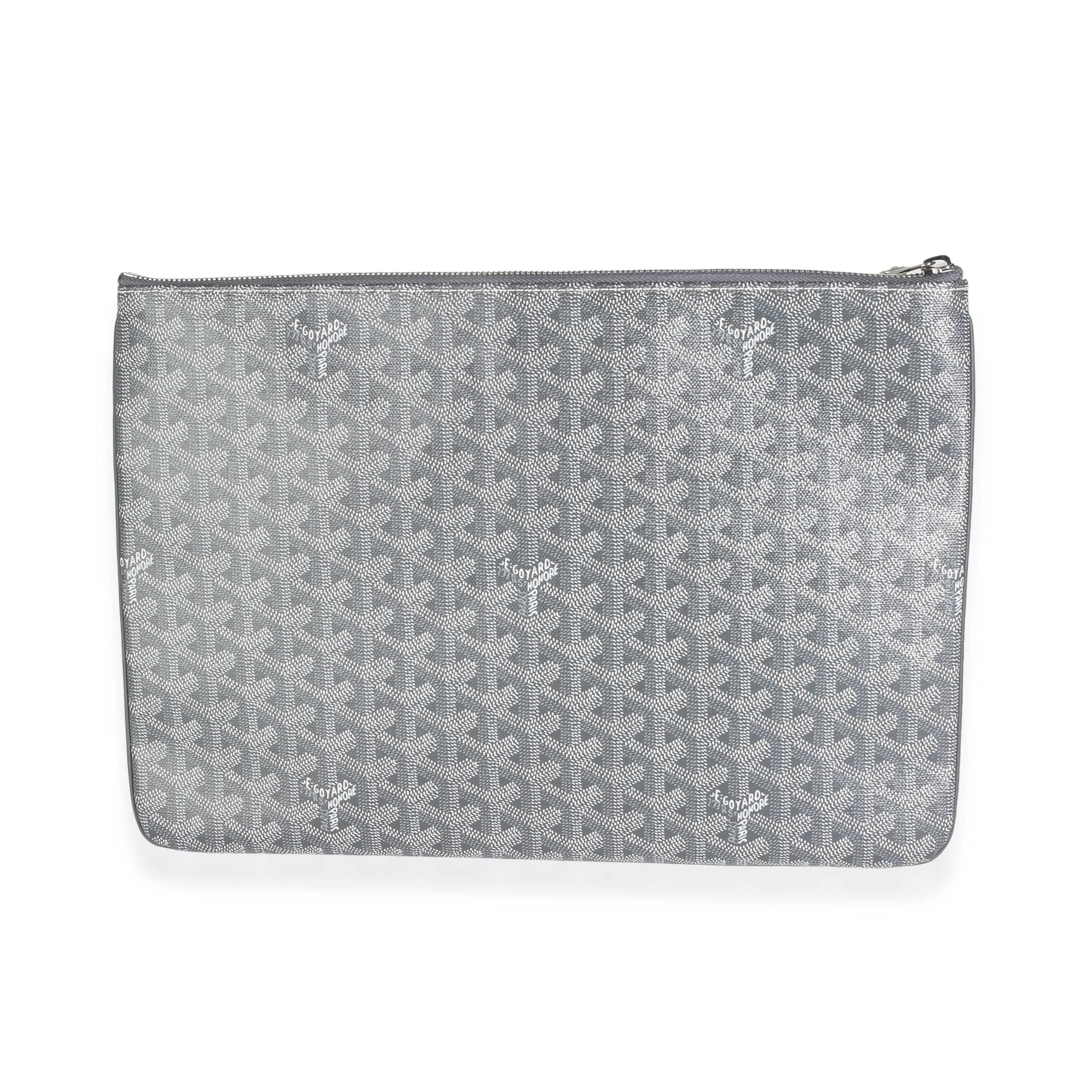 Goyard Grey Goyardine Canvas Senat GM