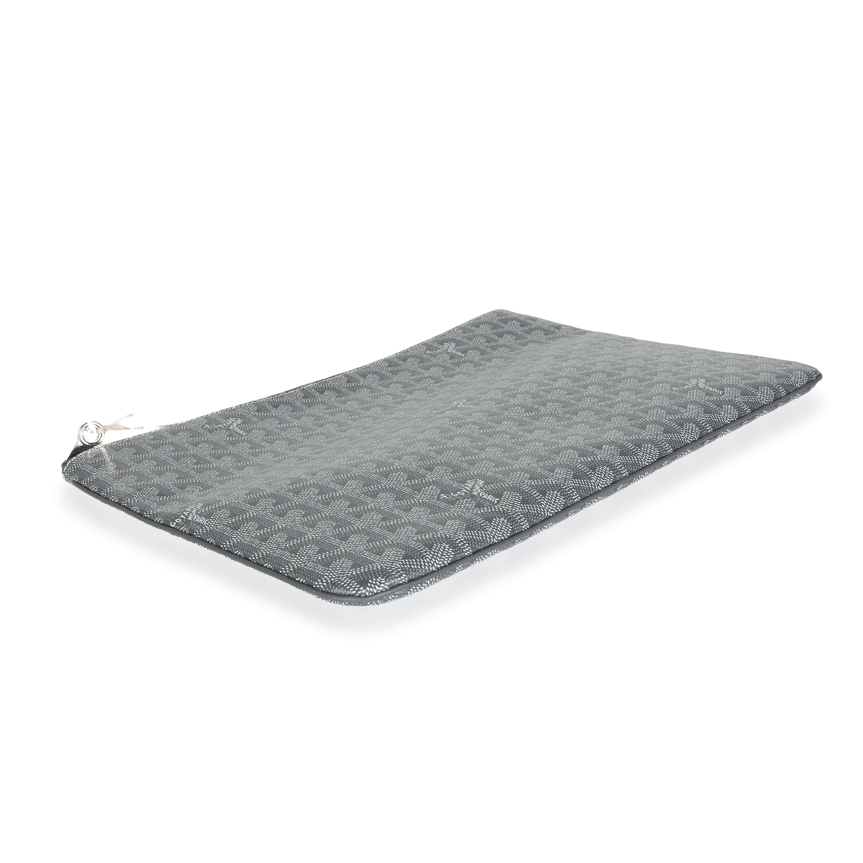 Goyard Grey Goyardine Canvas Senat GM