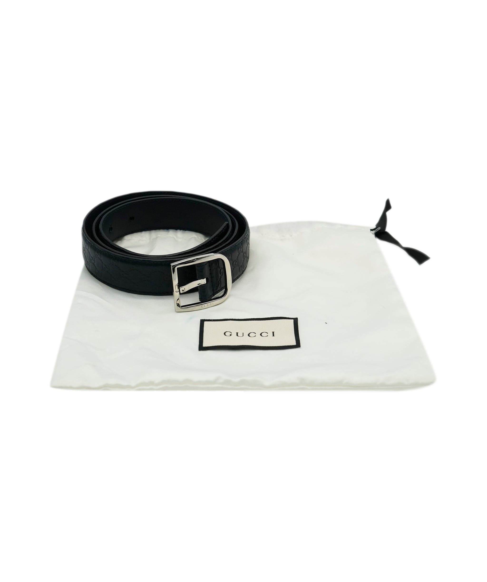 Gucci Gucci Black GG belt 100cm  ALL0777