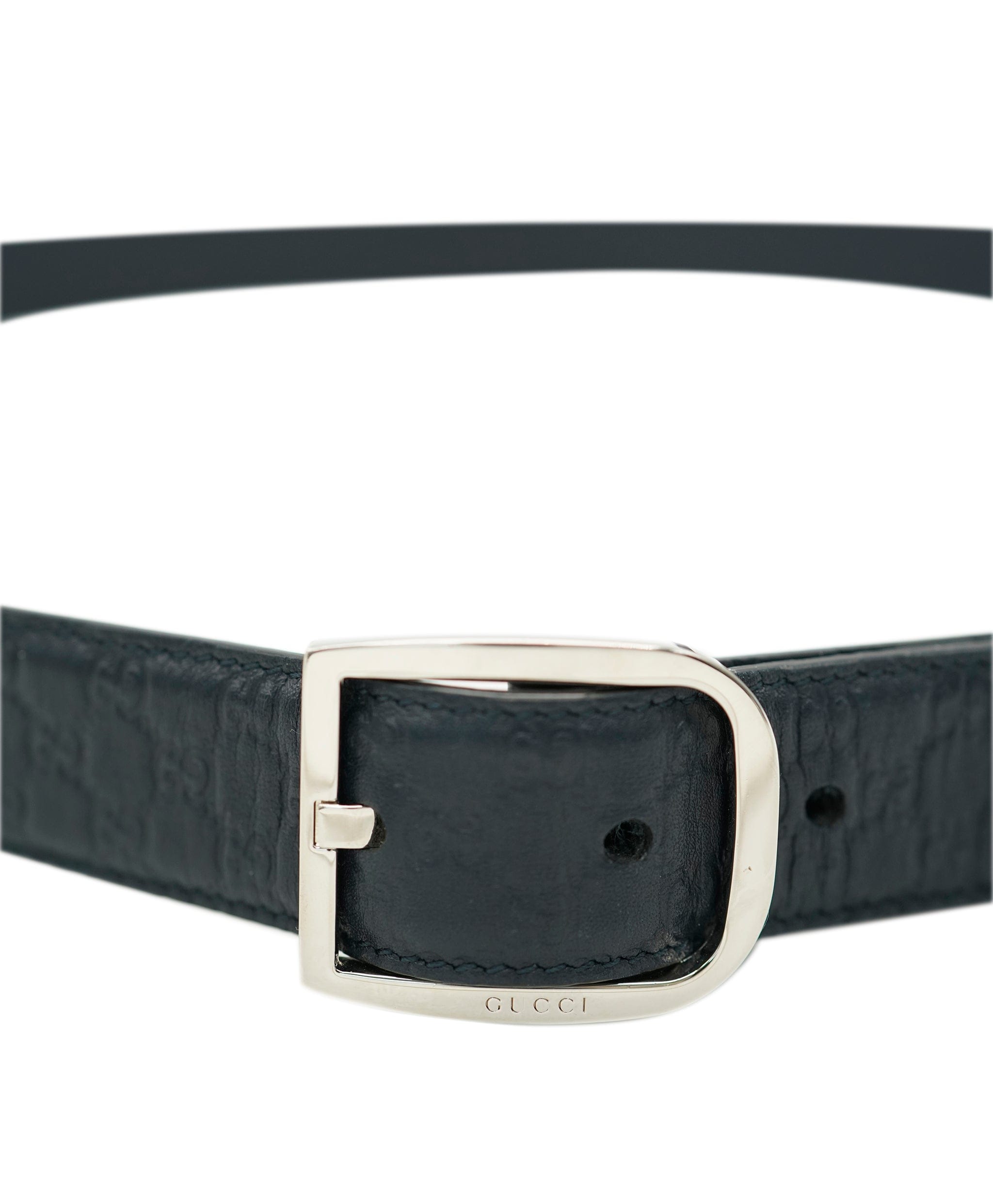 Gucci Gucci Black GG belt 100cm  ALL0777