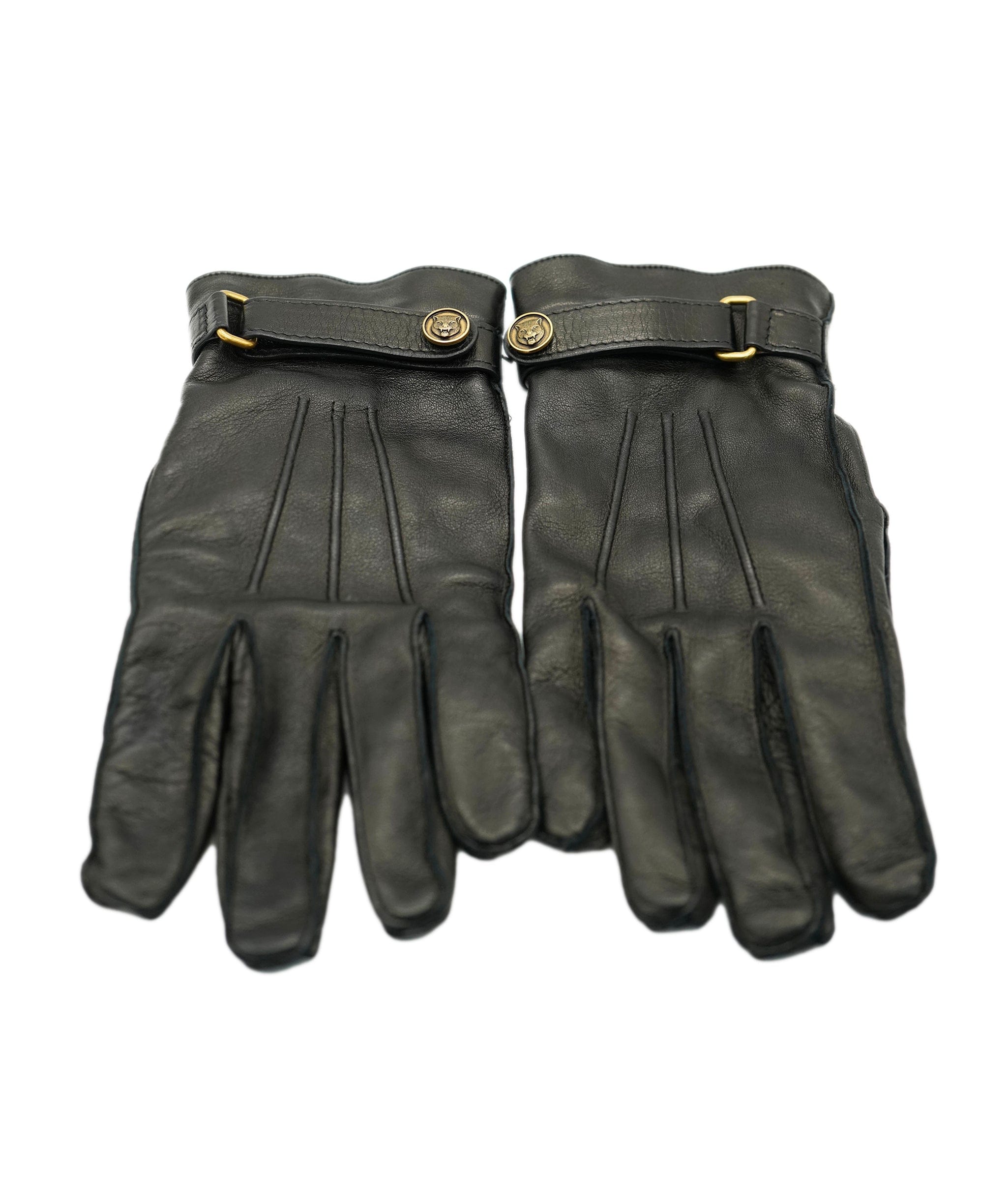 Gucci Gucci Black Leather Gloves ALC1777