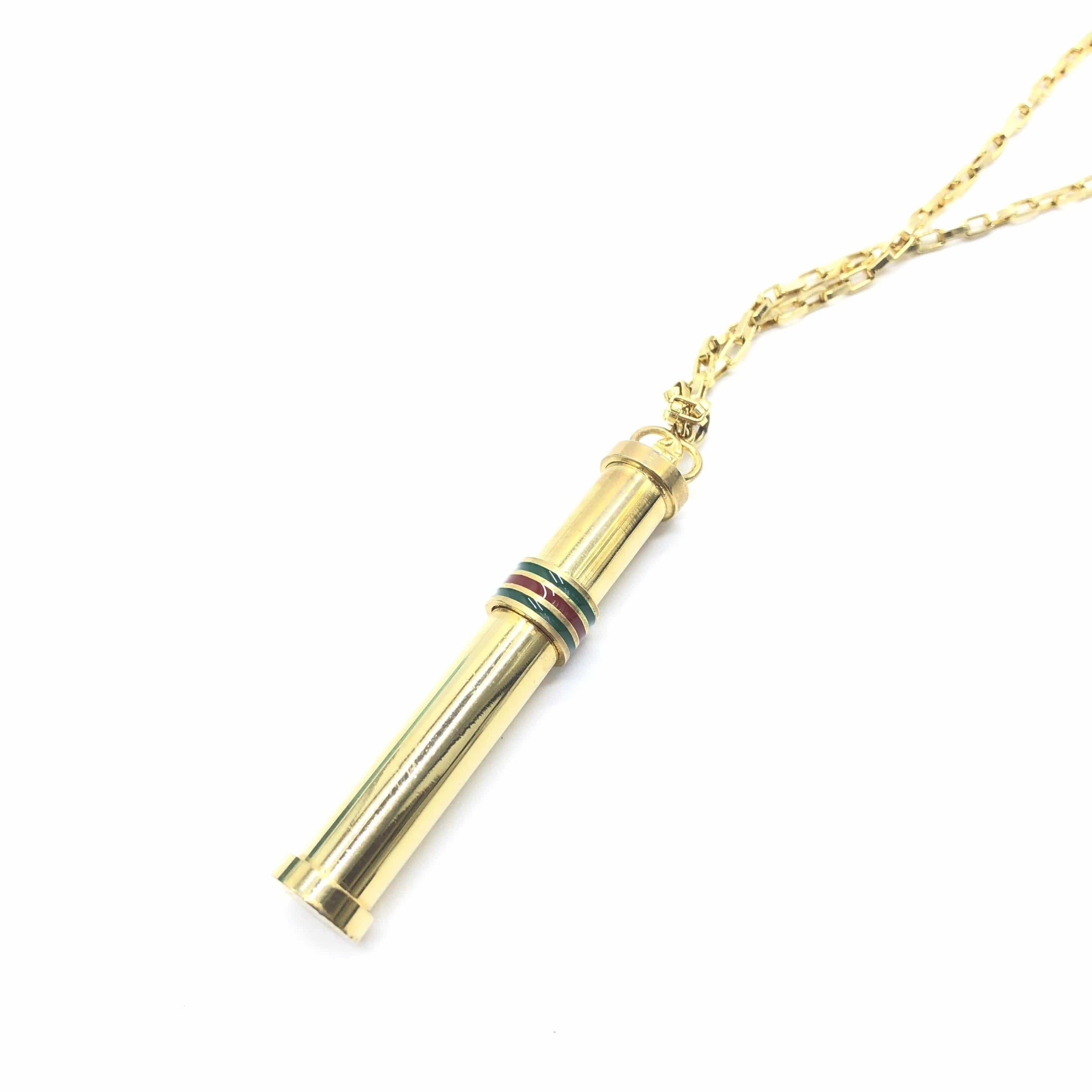 Gucci Gucci Gold Tone Perfume Bottle Necklace ALC3240