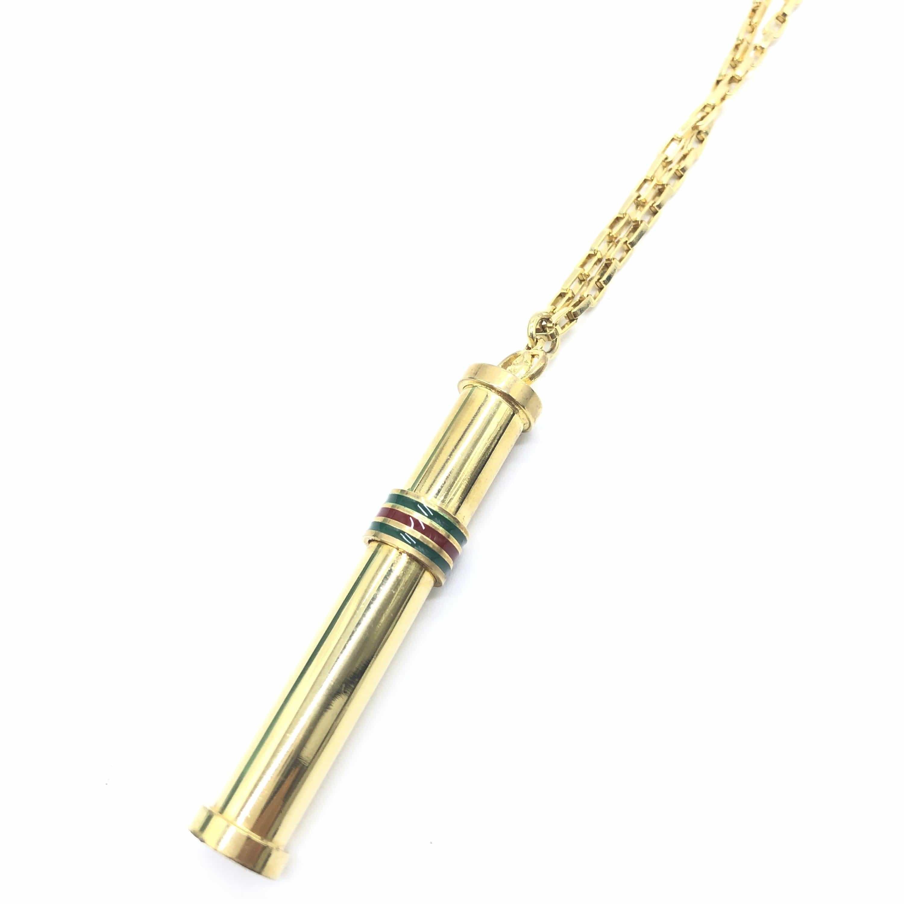 Gucci Gucci Gold Tone Perfume Bottle Necklace ALC3240