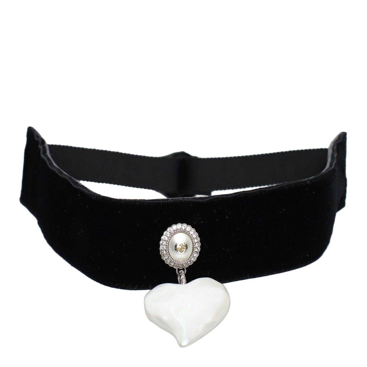 Gucci Gucci Heart Velvet Choker