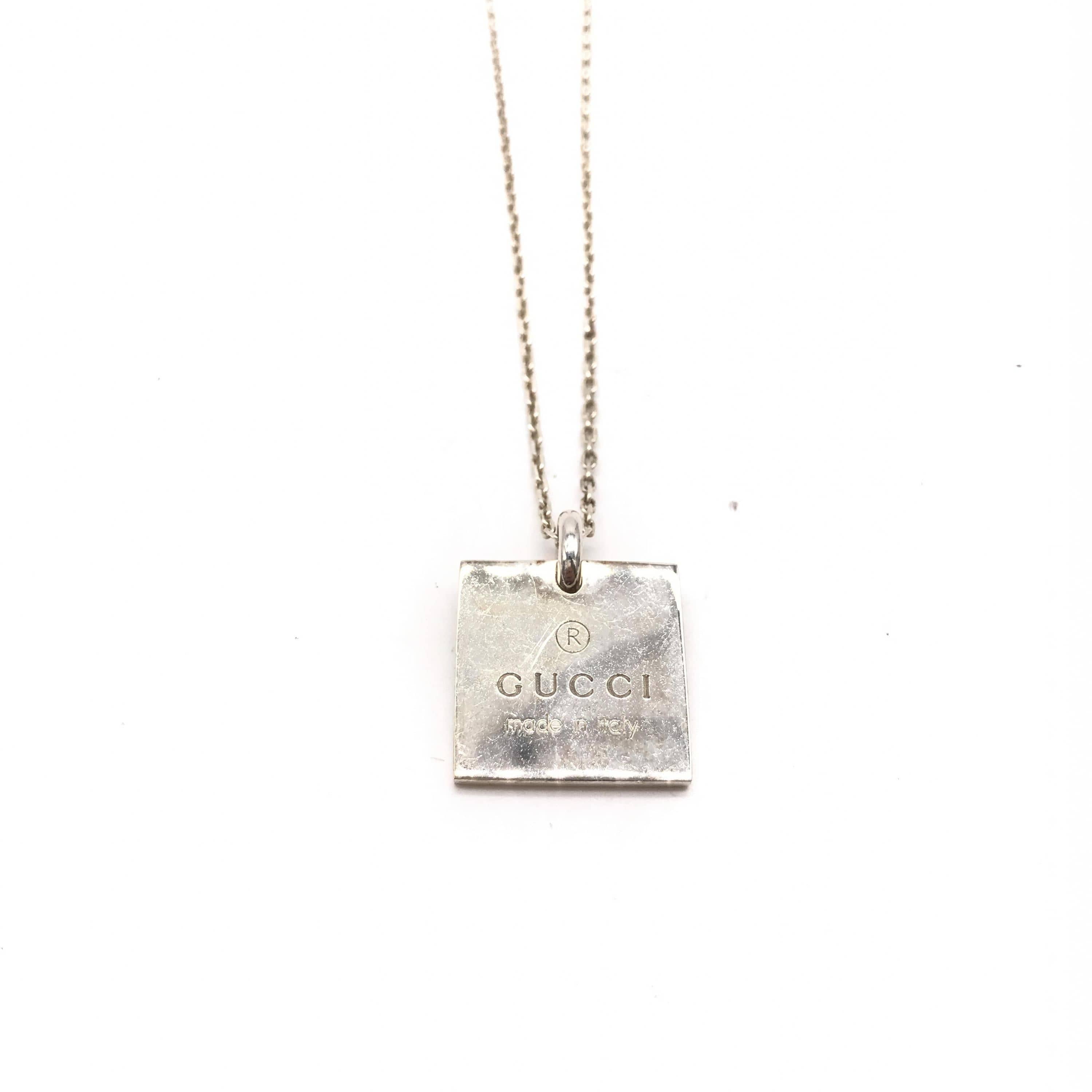 Gucci Gucci Necklace, Sterling Silver 925 ALC3229