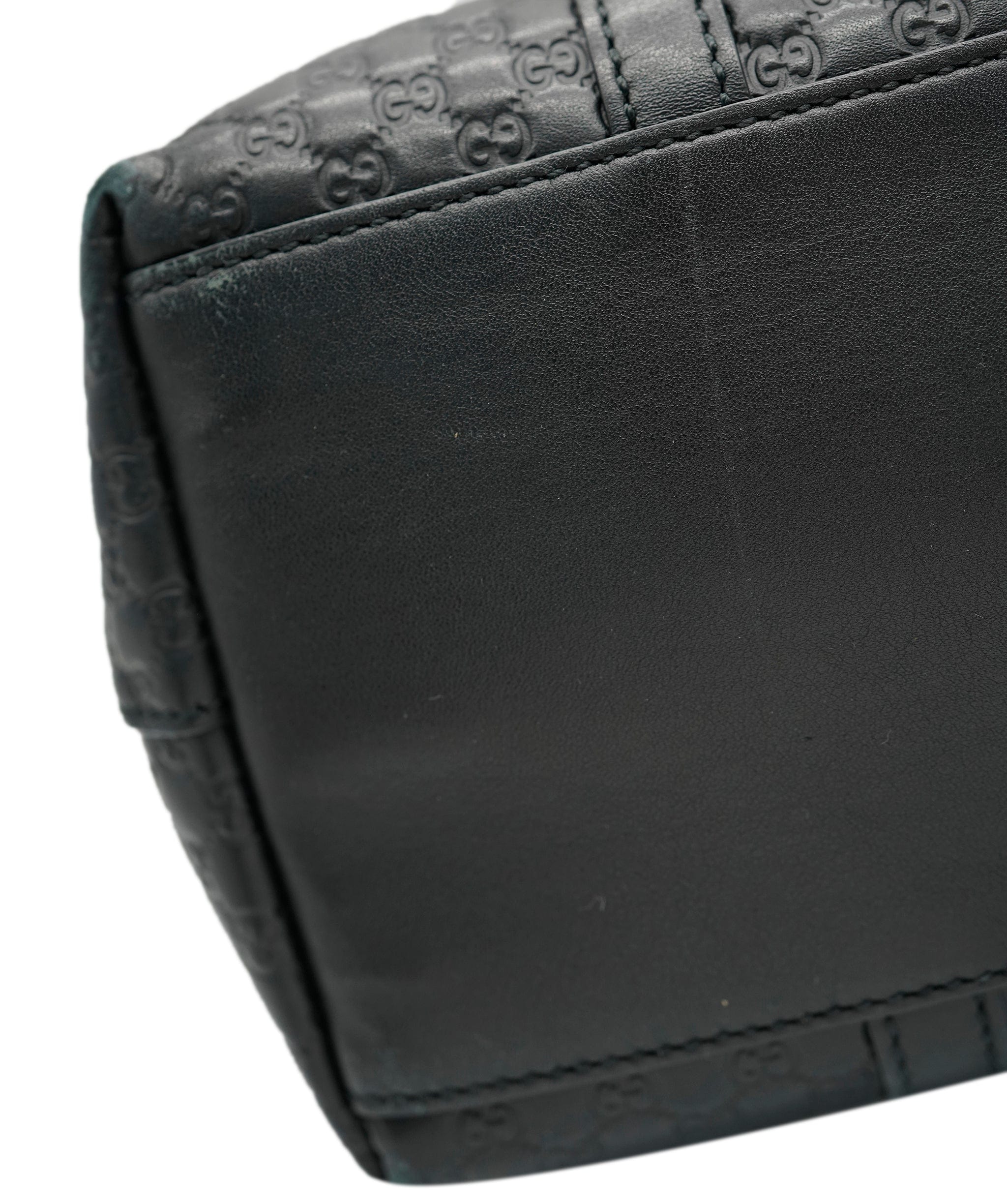 Gucci Black Micro Guccissima Leather 2 Way Tote GHW AGL2426