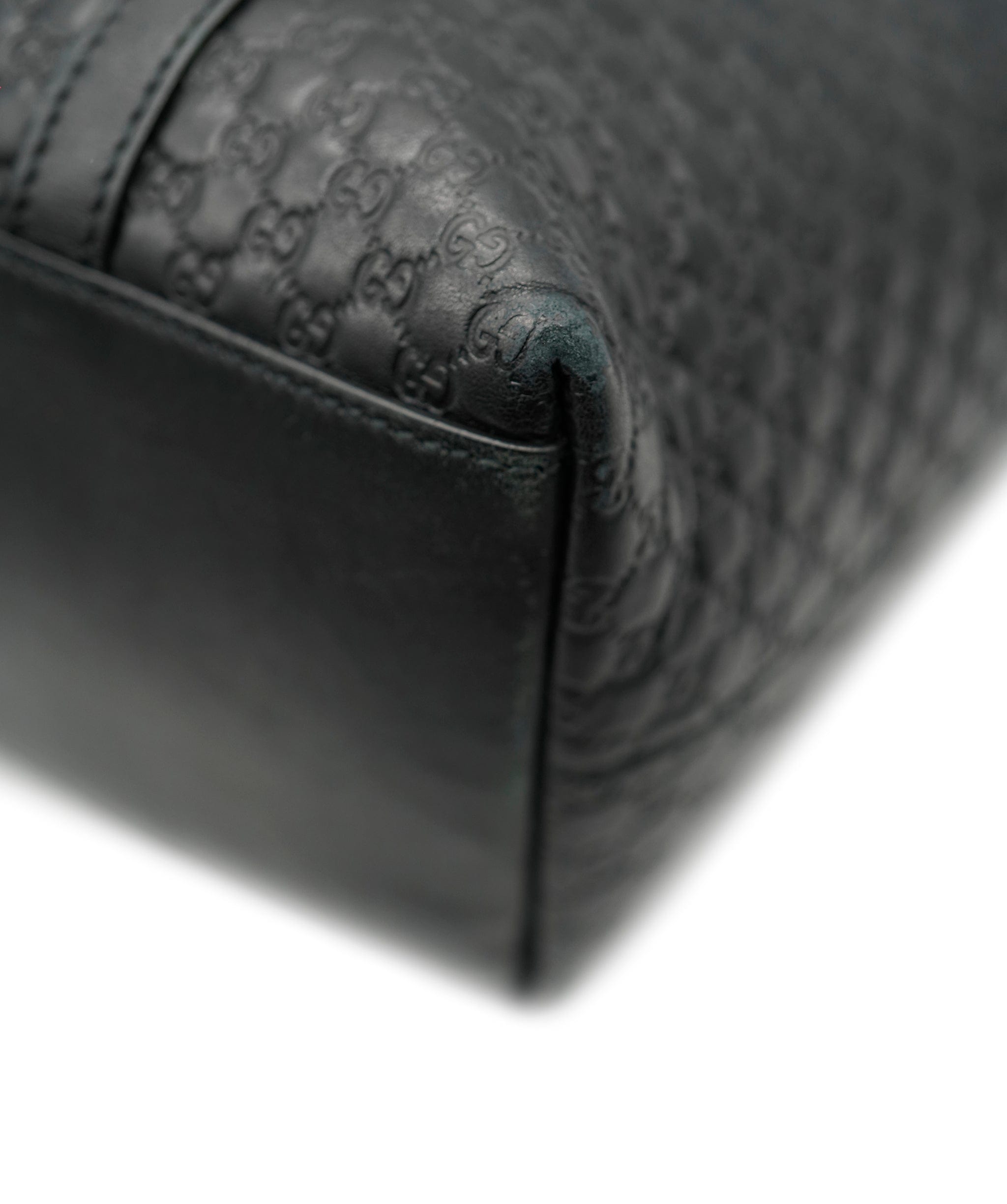 Gucci Black Micro Guccissima Leather 2 Way Tote GHW AGL2426