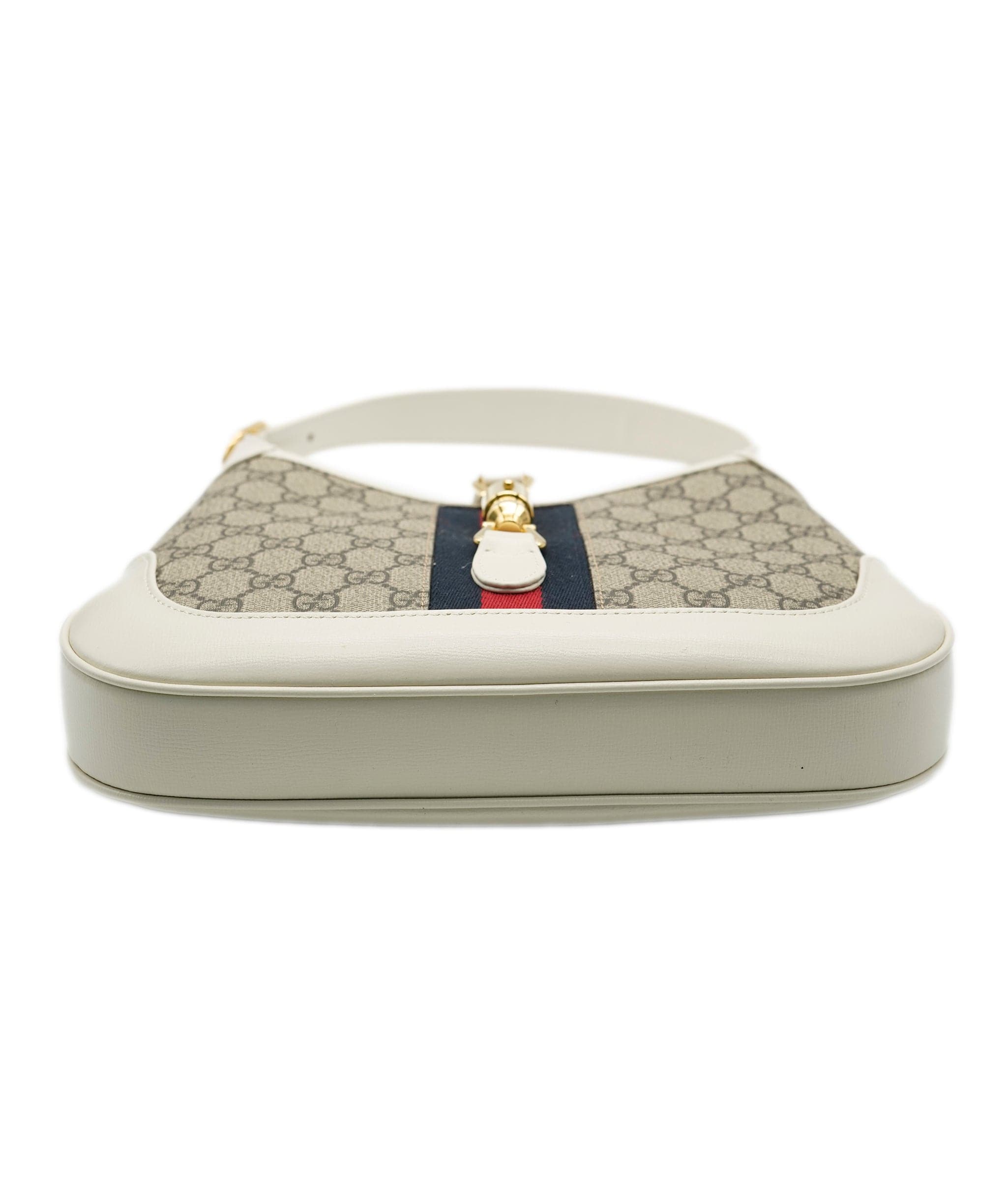 Gucci Gucci Beige Ebony Mystic White GG Supreme Web Small Jackie 1961 ABC0408