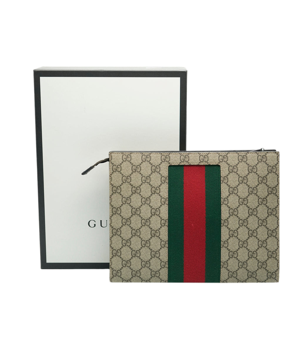 Gucci gg clearance supreme web pouch