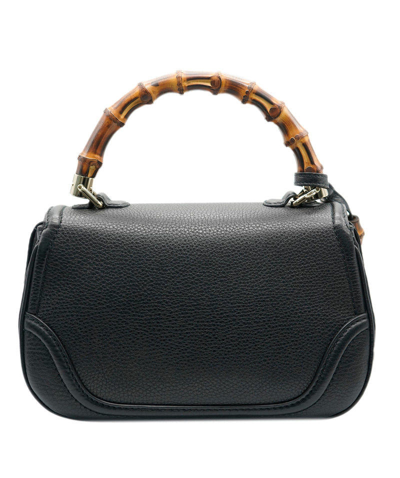 Gucci Black Bamboo Top Handle Bag AJC0331 LuxuryPromise