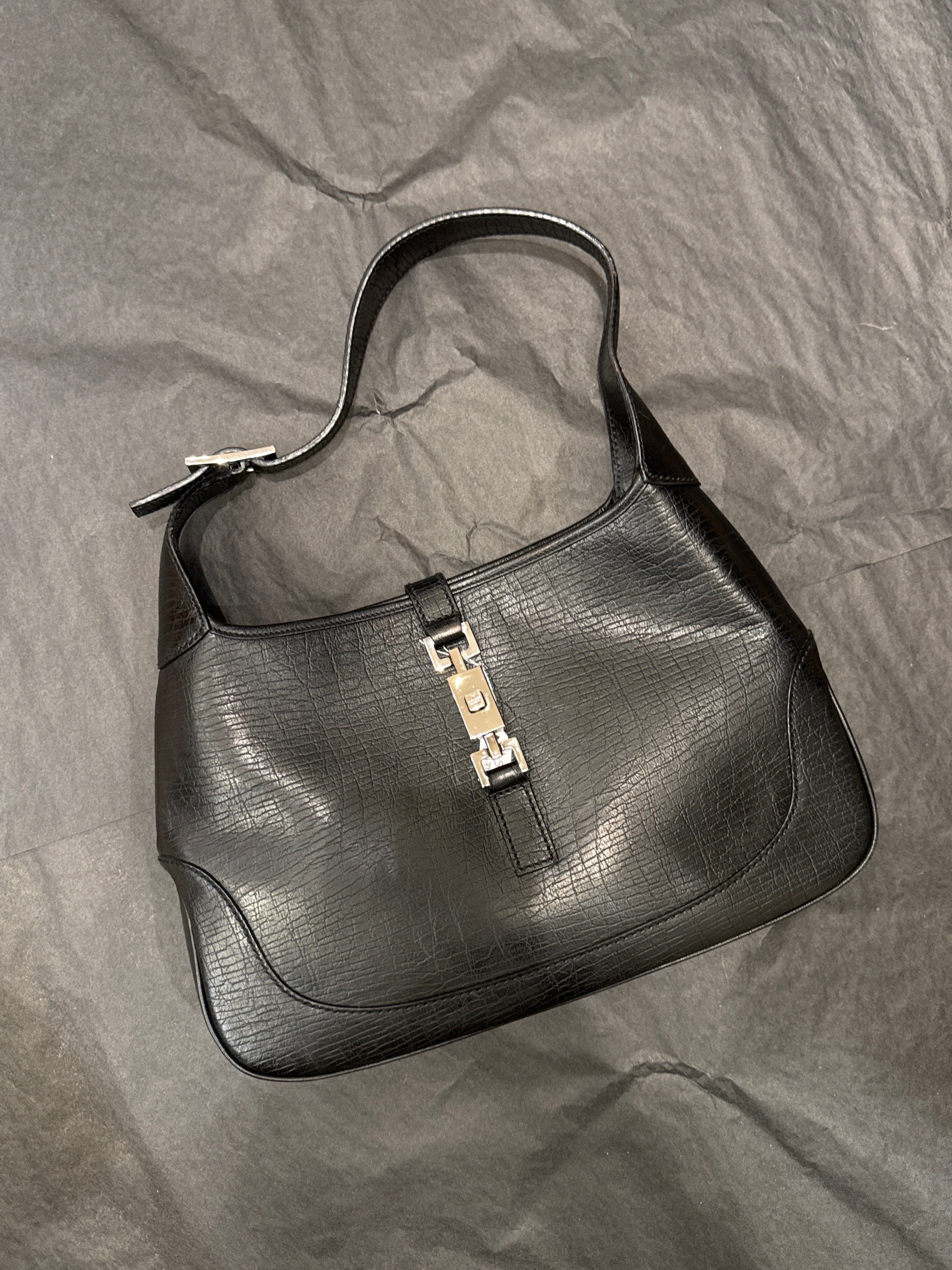 Gucci GUCCI Black leather jackie AGC2399