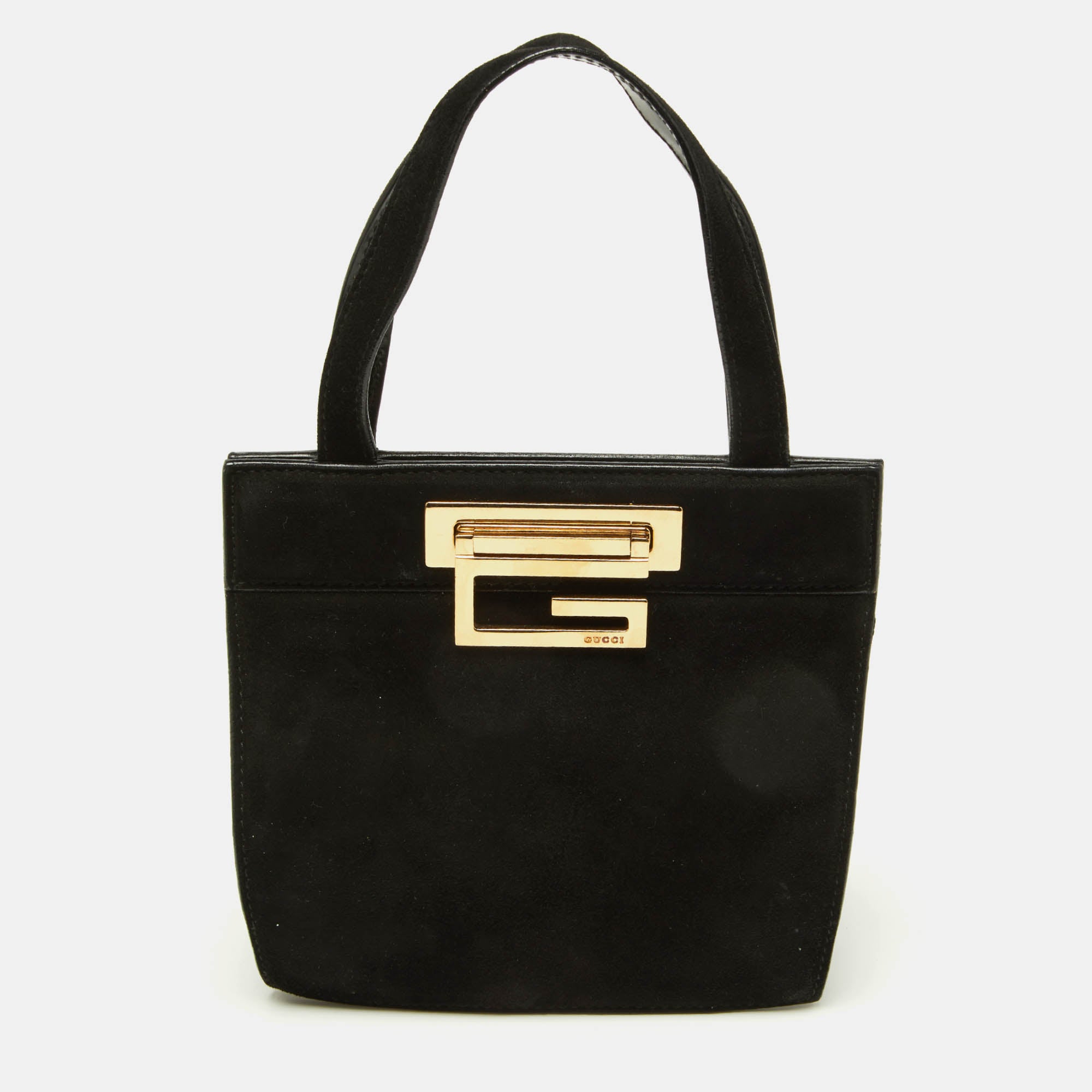 Gucci Gucci Black Suede Vintage Bag RJC4371