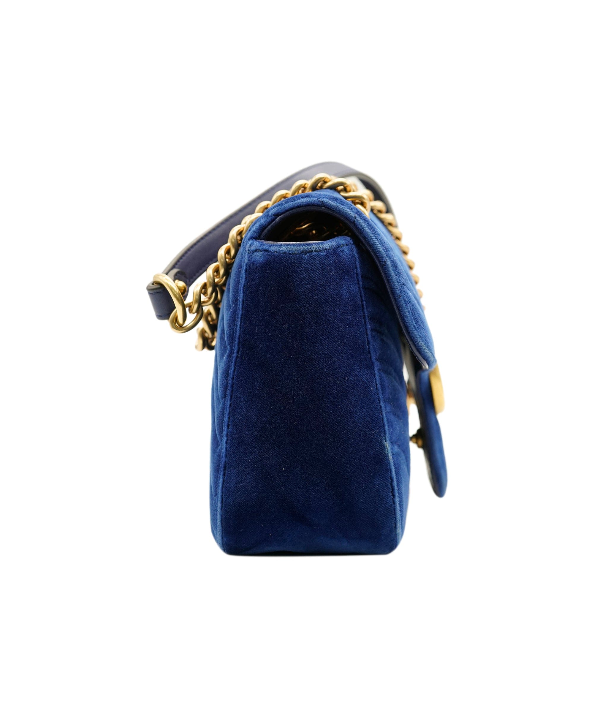 Gucci Gucci Blue Velvet Marmont Bag  ALC2954