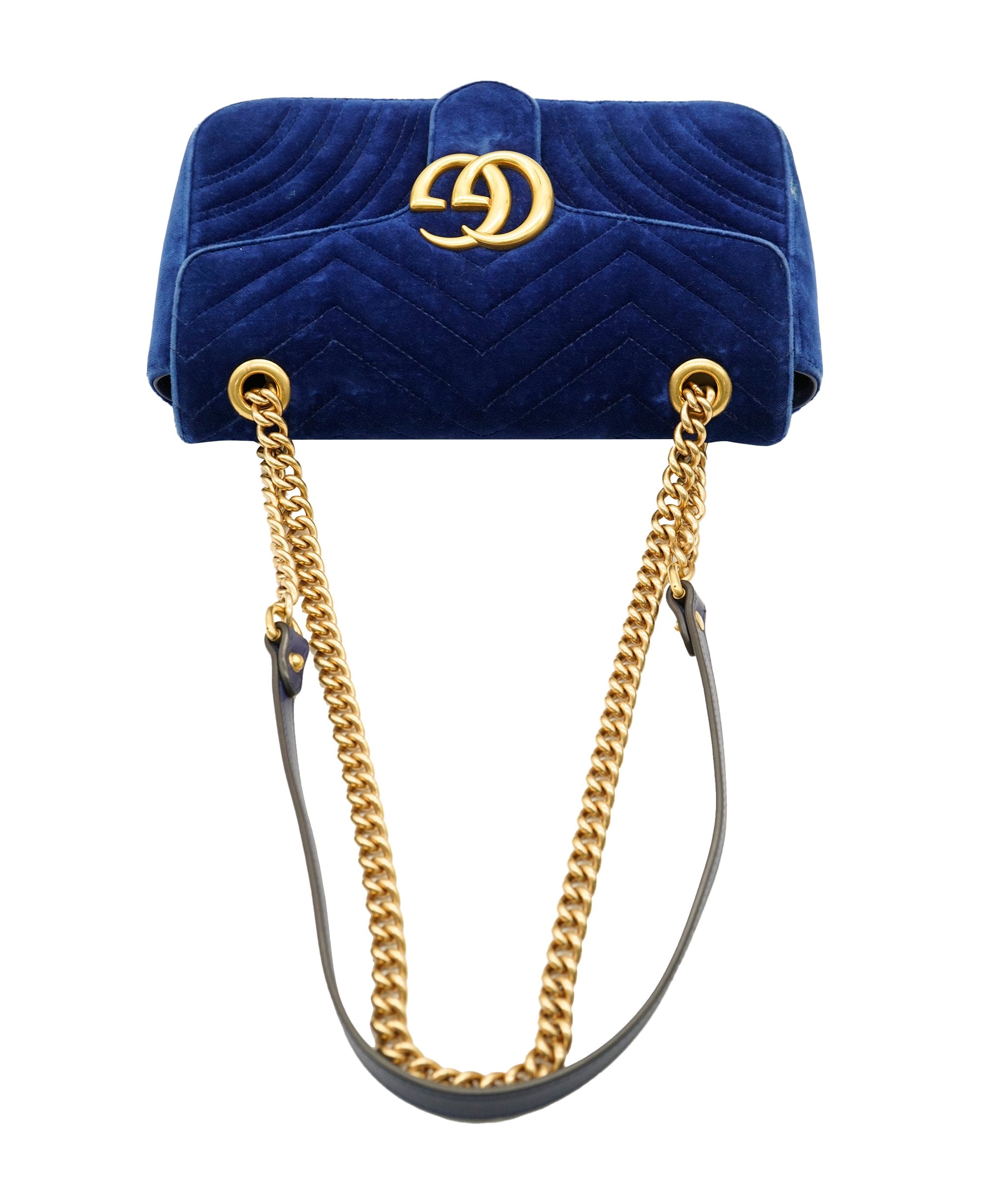 Gucci Gucci Blue Velvet Marmont Bag  ALC2954