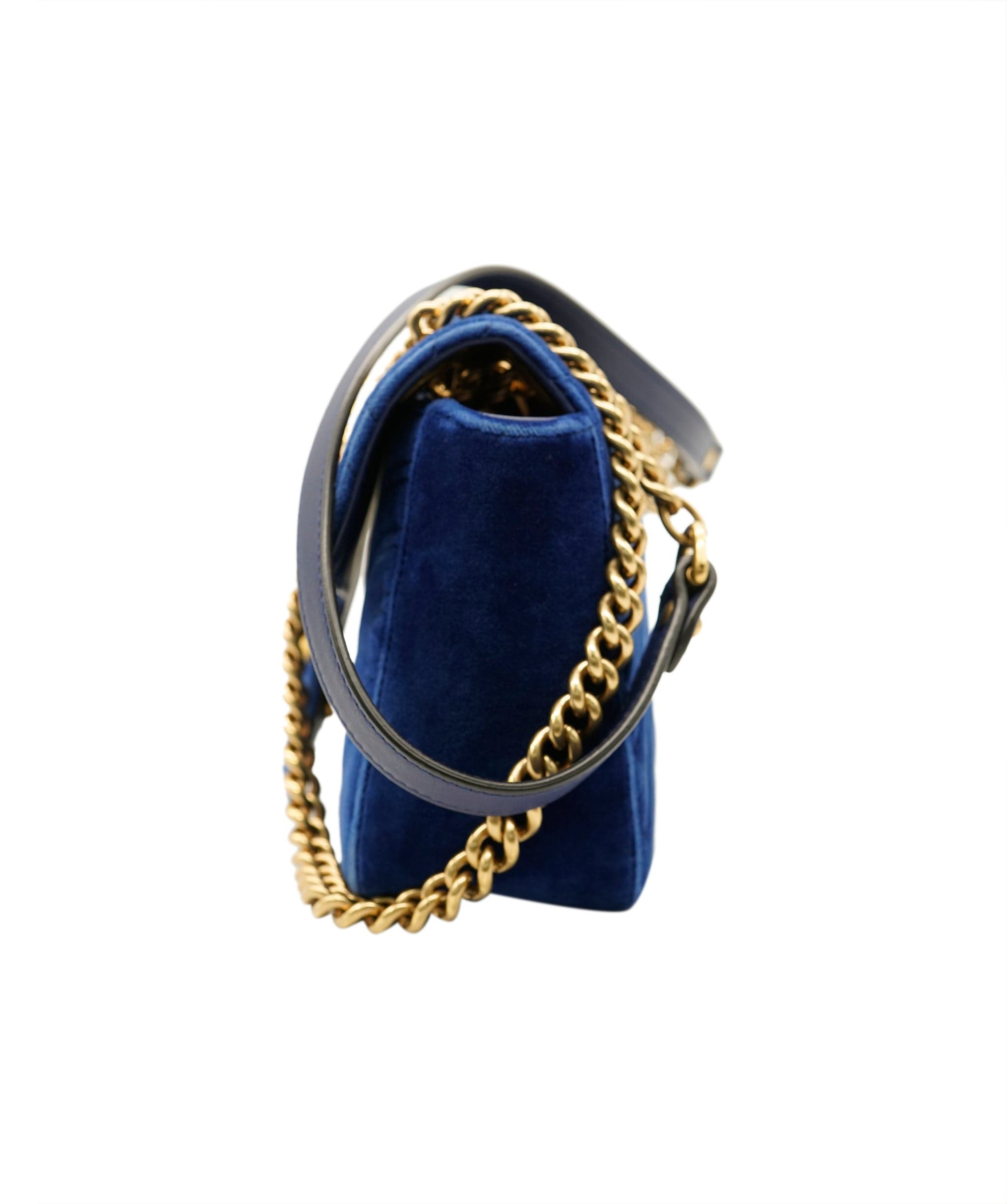 Gucci Gucci Blue Velvet Marmont Bag  ALC2954