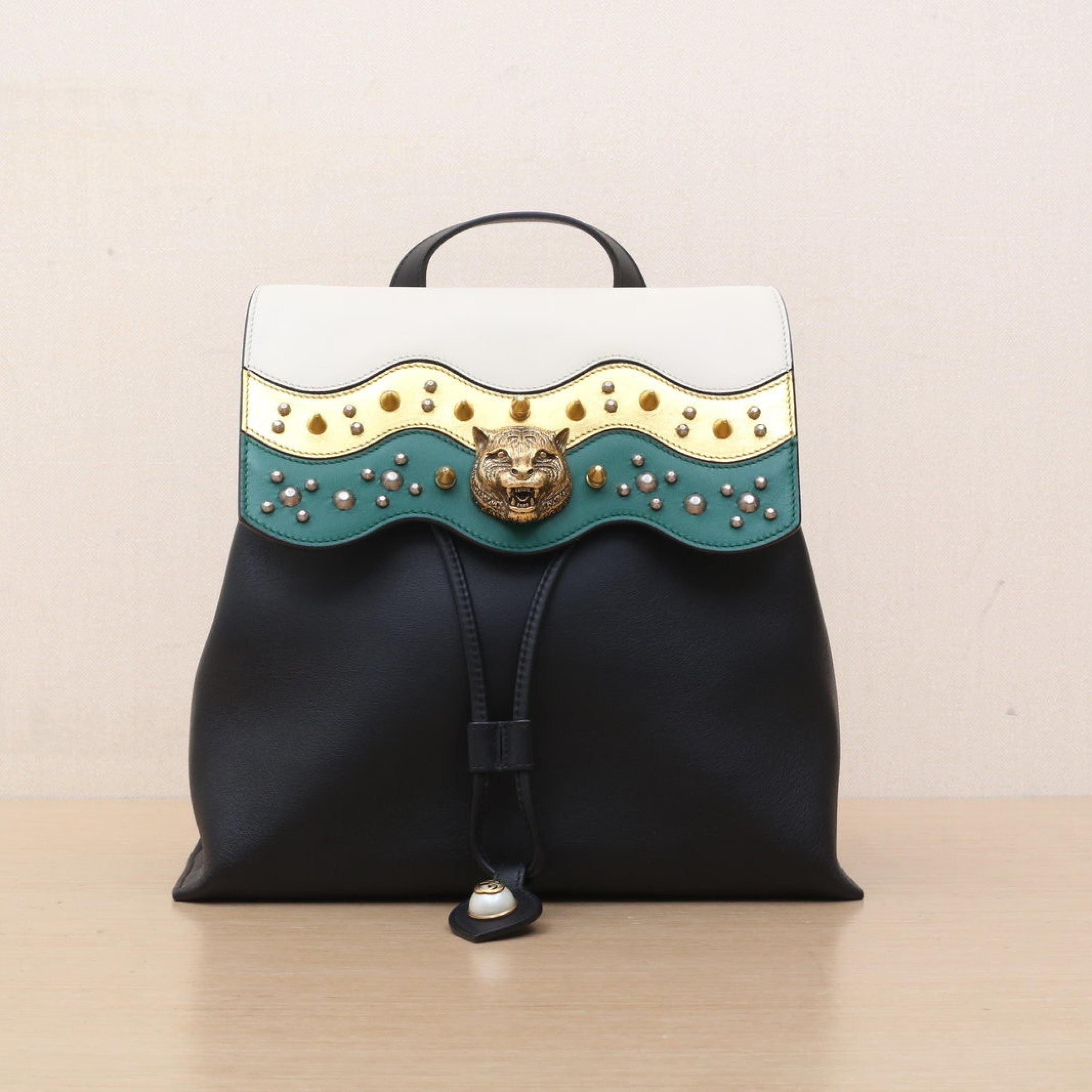 Gucci Gucci Colorblock leather C tiger head rivet backpack
No accessories ALC3168