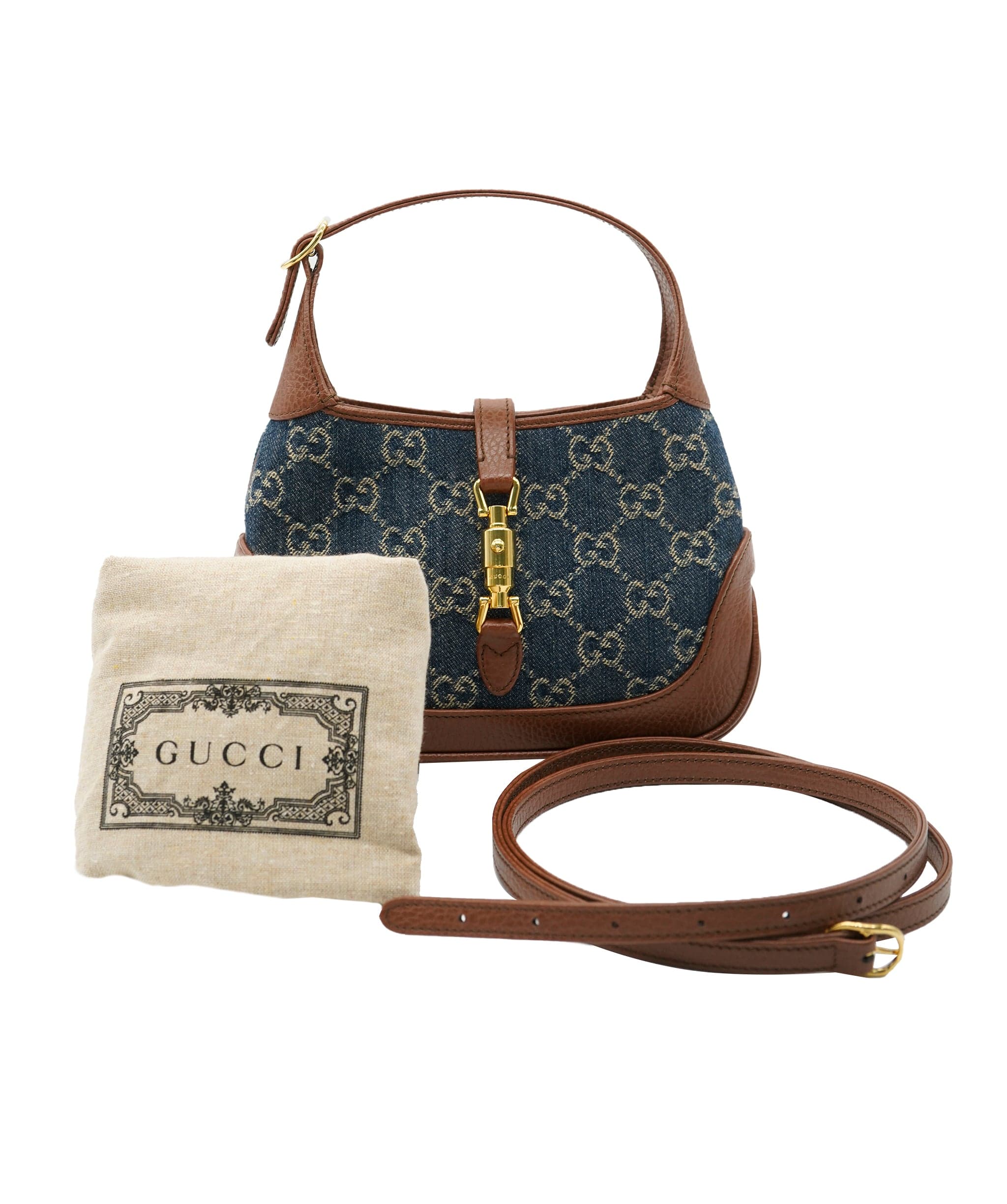 Gucci Gucci Denim GG Canvas Top Handle Bag  ALC2644