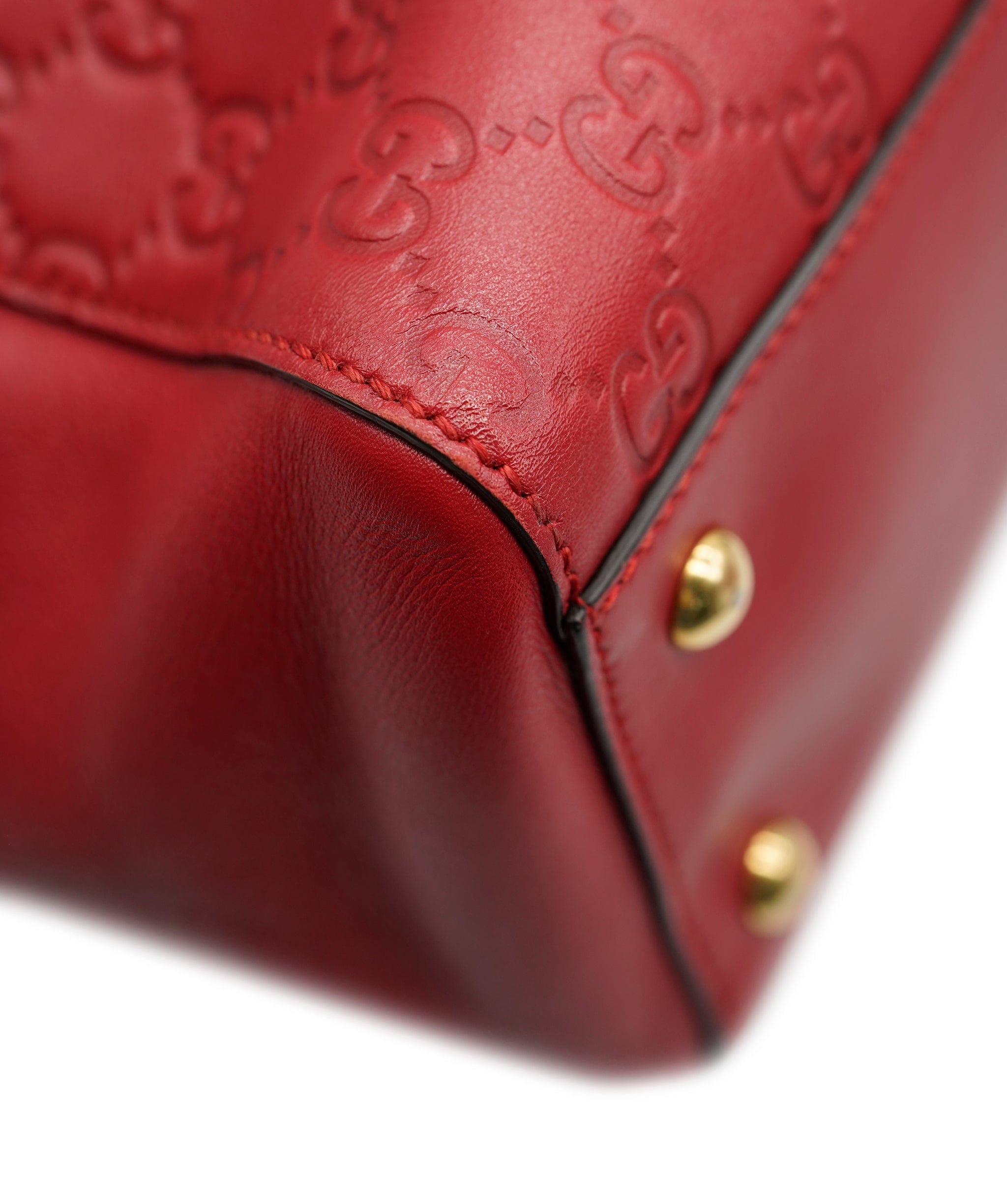 Gucci Gucci Gussima Red Shoulder Bag ALC0941