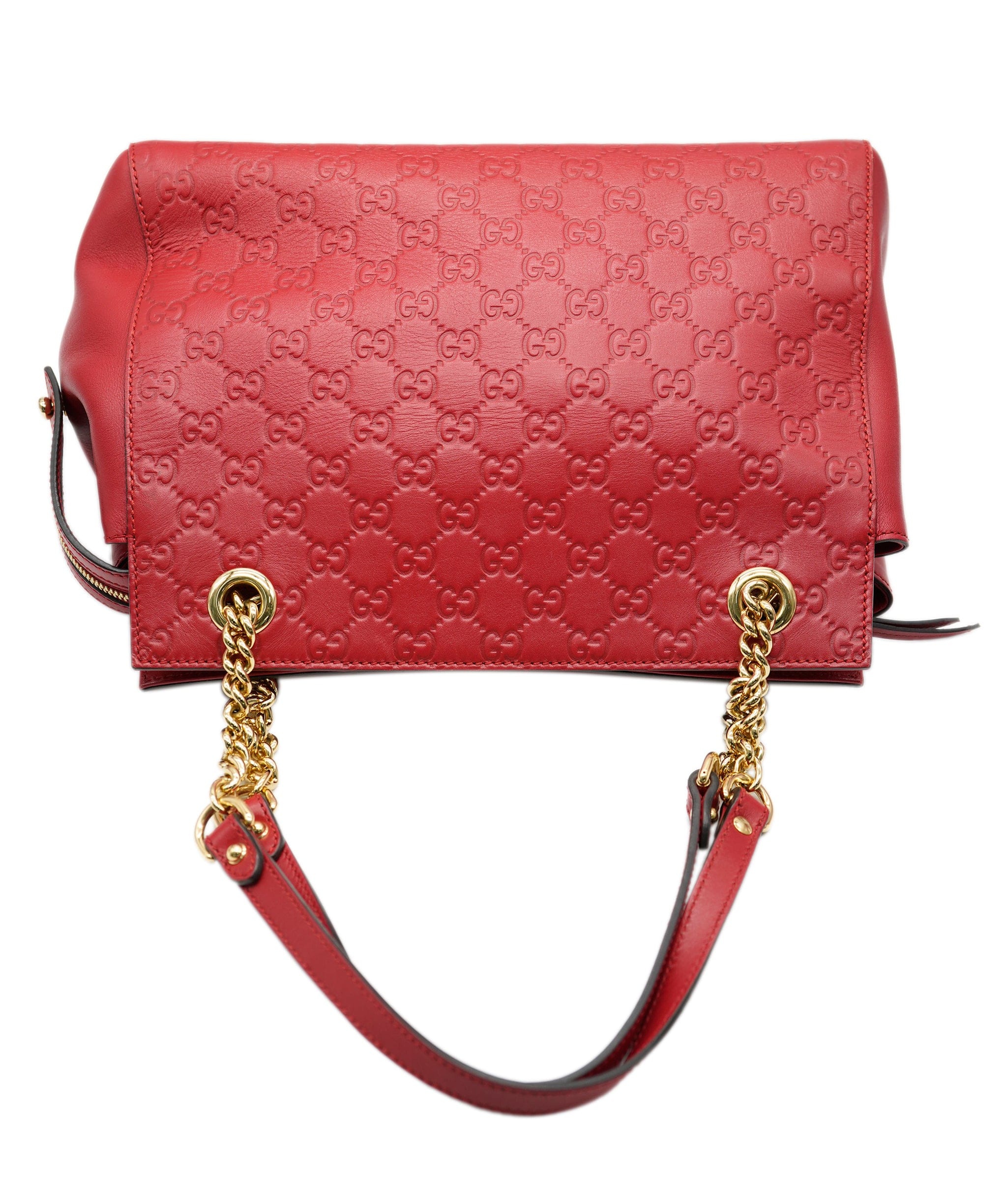 Gucci Gucci Gussima Red Shoulder Bag ALC0941