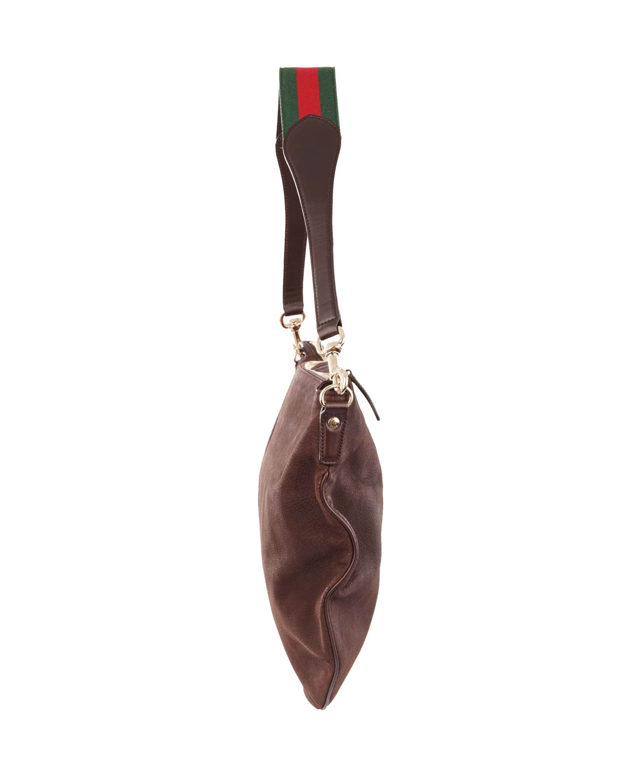 Gucci Gucci Large Brown Suede Attache Shoulder Bag ALC4345
