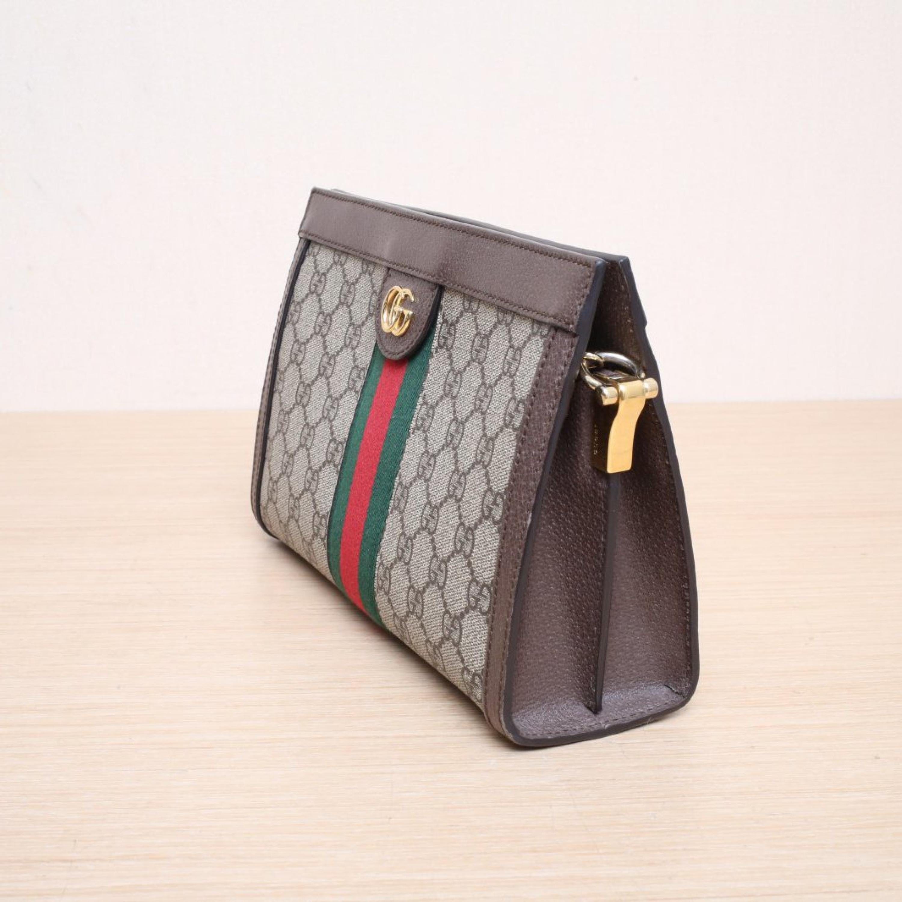 Gucci Gucci Ophidia Clip Bag Small 26 Monogram PVC with Gold Buckle
No accessories ALC3146