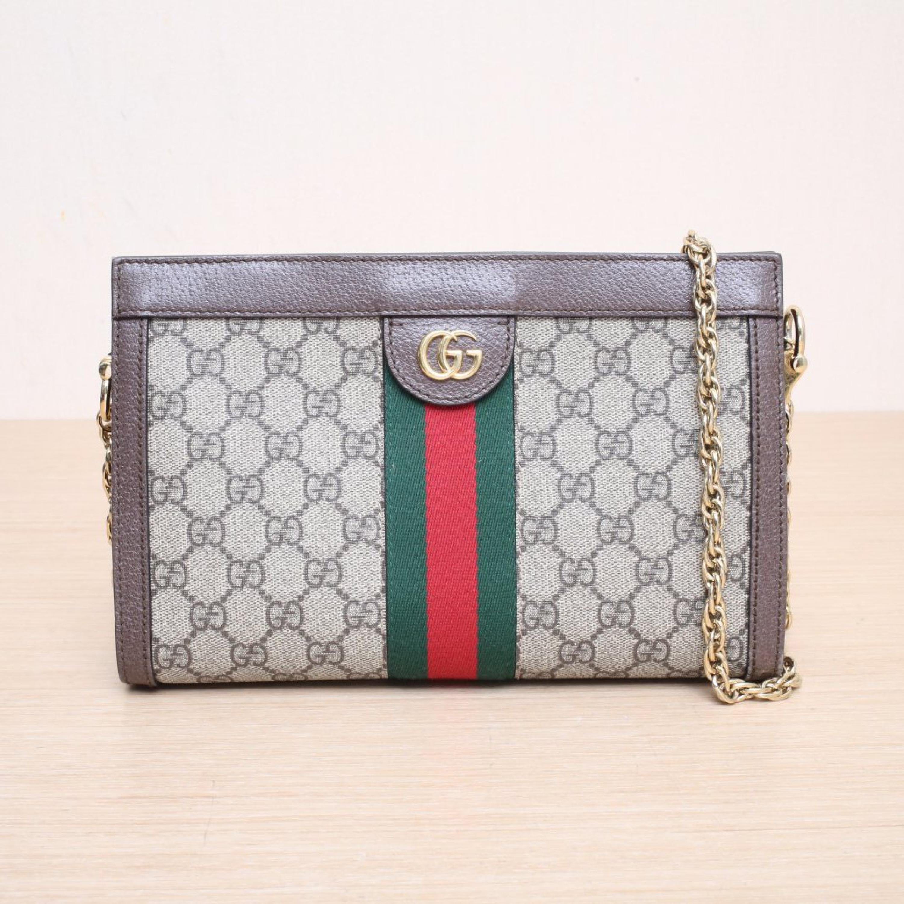 Gucci Gucci Ophidia Clip Bag Small 26 Monogram PVC with Gold Buckle
No accessories ALC3146