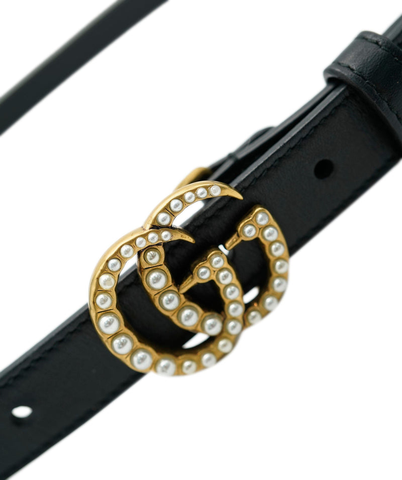 Gucci pearl deals marmont belt