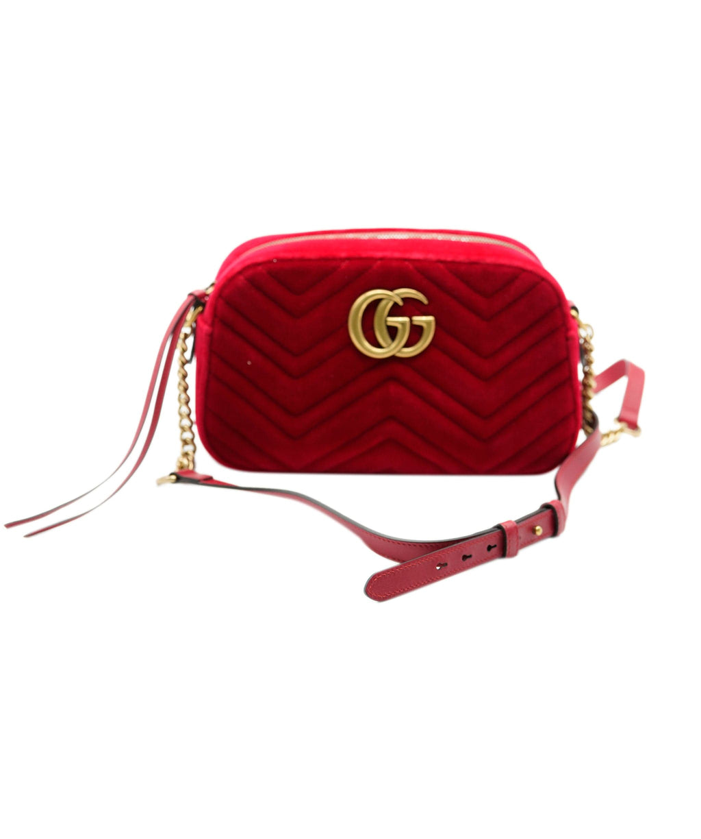 Gucci red 2024 camera bag