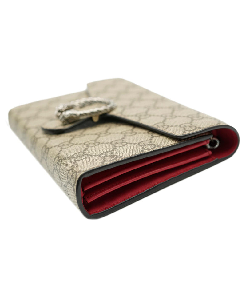 Gucci Gucci supreme coated canvas woc with red interior - AJC0485