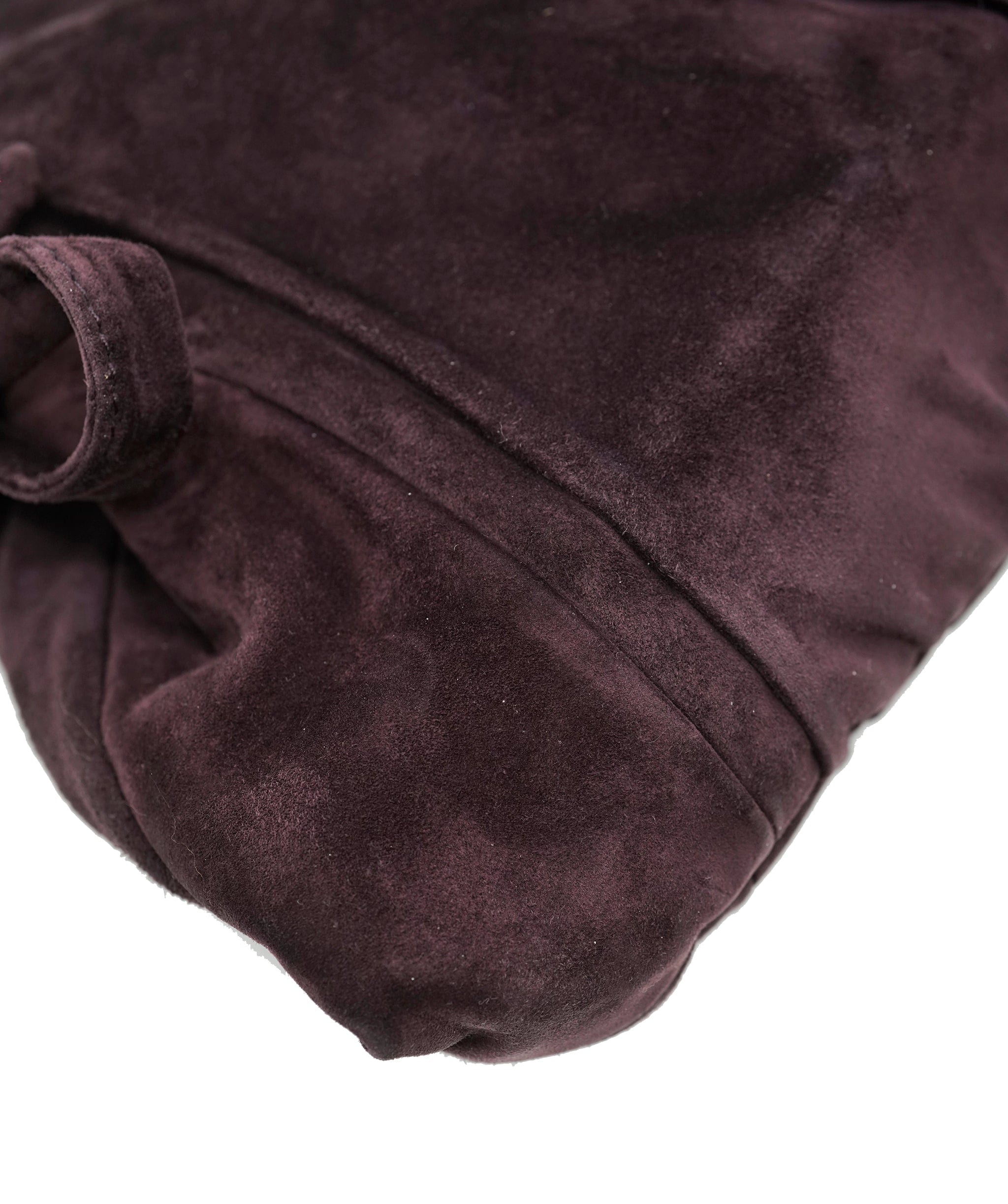 Gucci Gucci (Tom Ford Era) Large Grape Suede Hysteria Clutch ALC2455