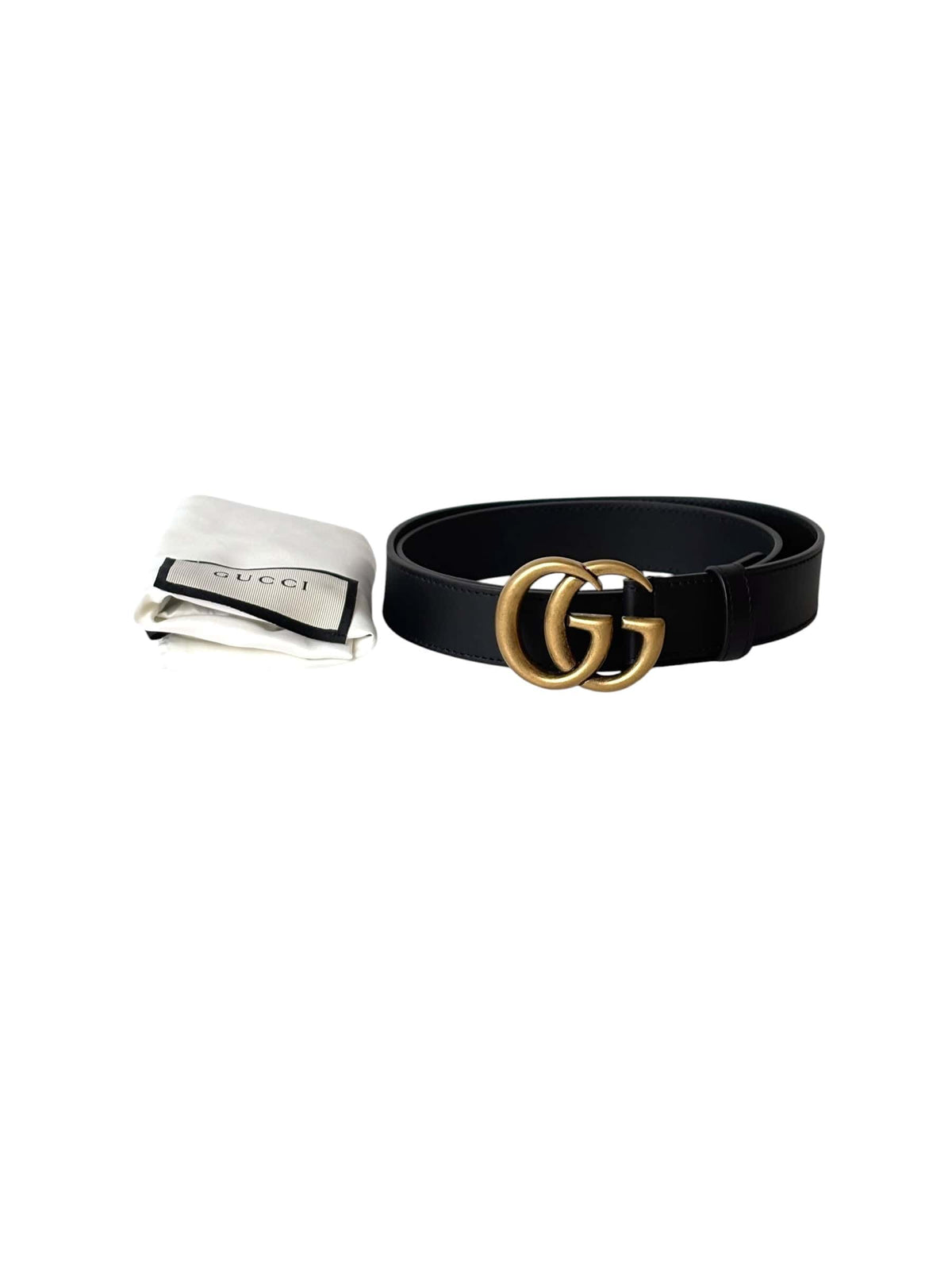 Gucci Gucci Marmont Belt Black Leather - 85cm