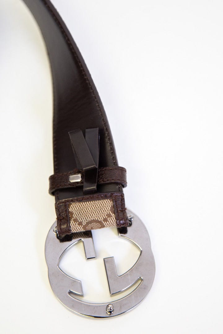 Gucci Gucci GG Canvas Belts Beige 85.34