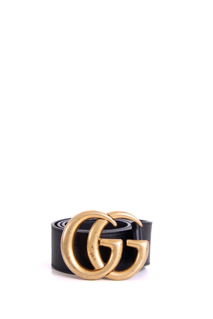 Gucci Gucci GG Marmont Wide Belt Black 70.28