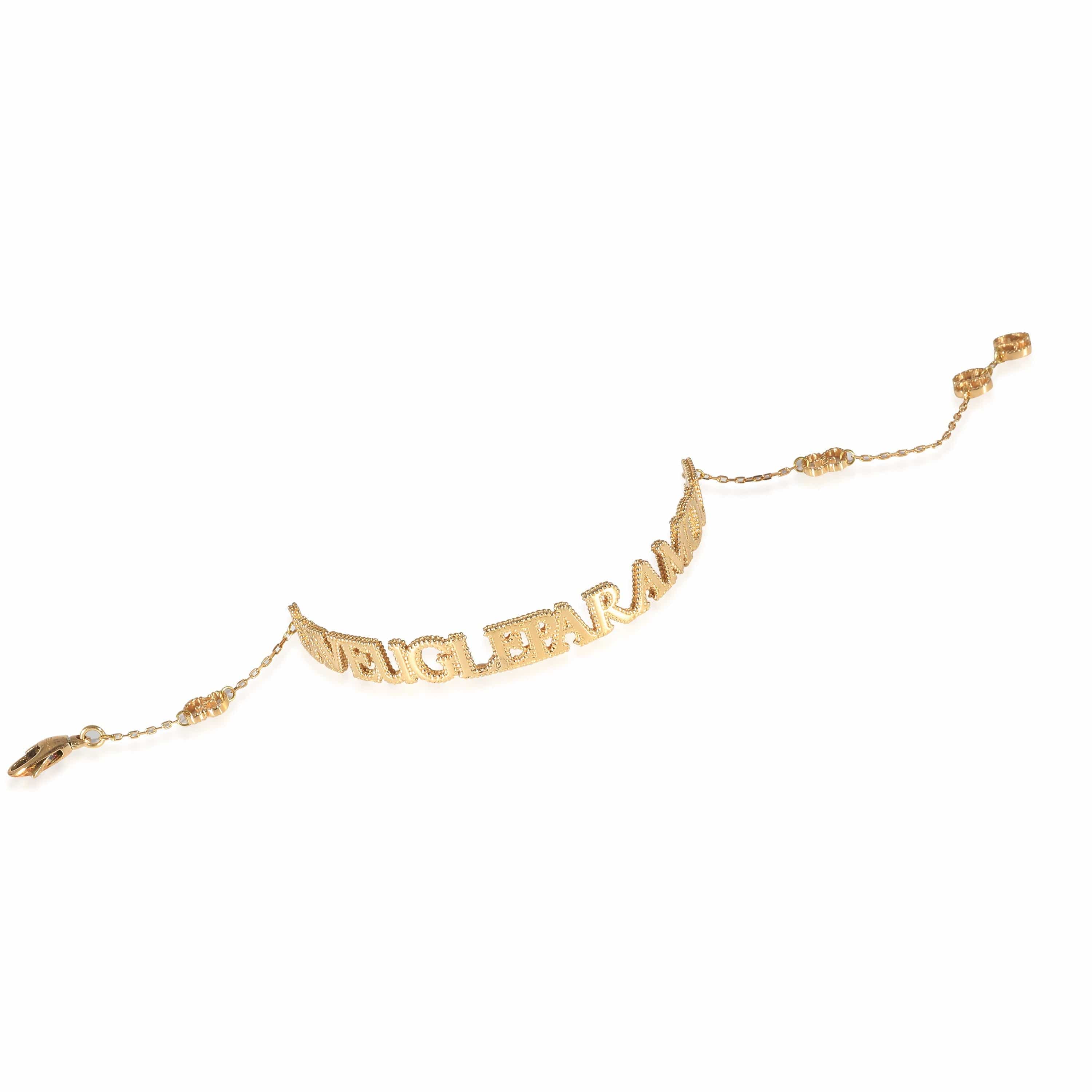 Gucci Gucci L'Aveugle Par Amour Bracelet in 18K Yellow Gold