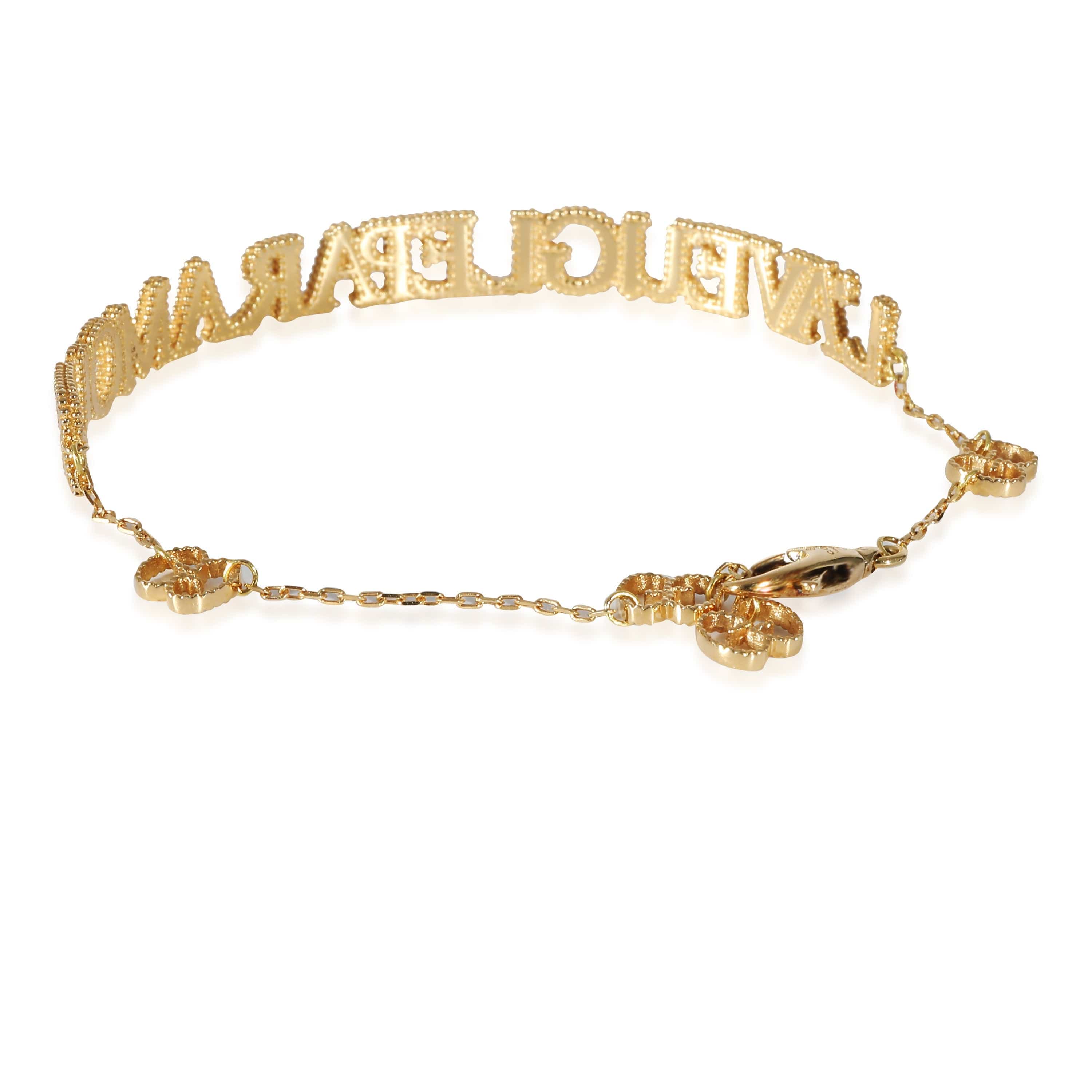 Gucci Gucci L'Aveugle Par Amour Bracelet in 18K Yellow Gold