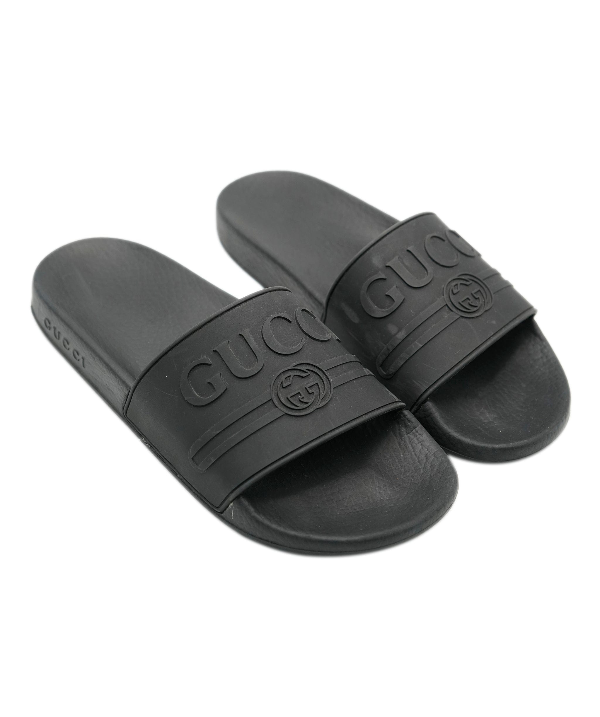 Gucci Gucci Front Logo Black Sliders size 38 - ALC0904