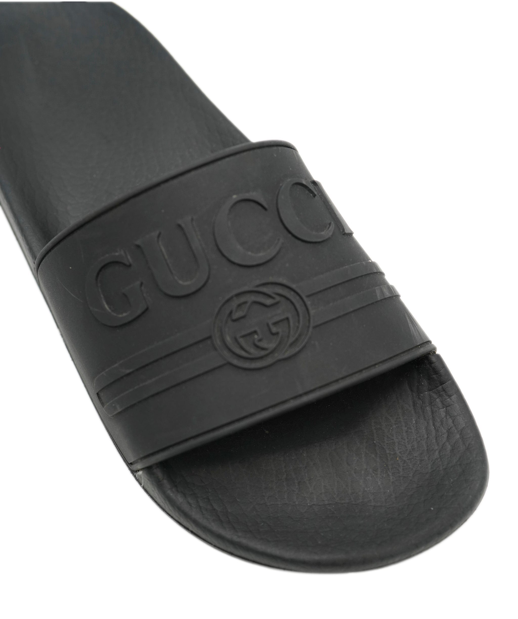 Gucci Gucci Front Logo Black Sliders size 38 - ALC0904