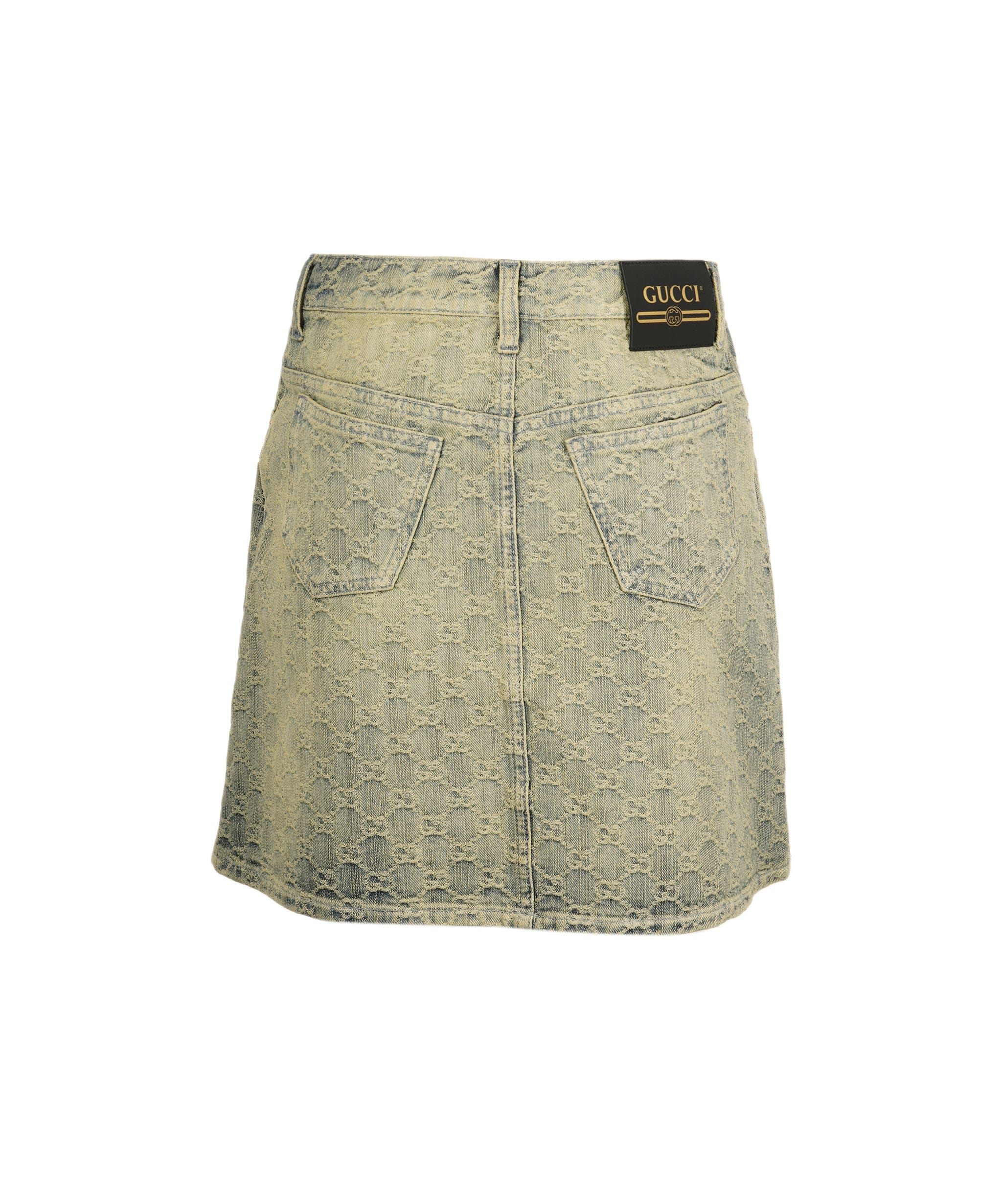 Gucci Gucci mid wash denim gg mini skirt size 40 AGL2438