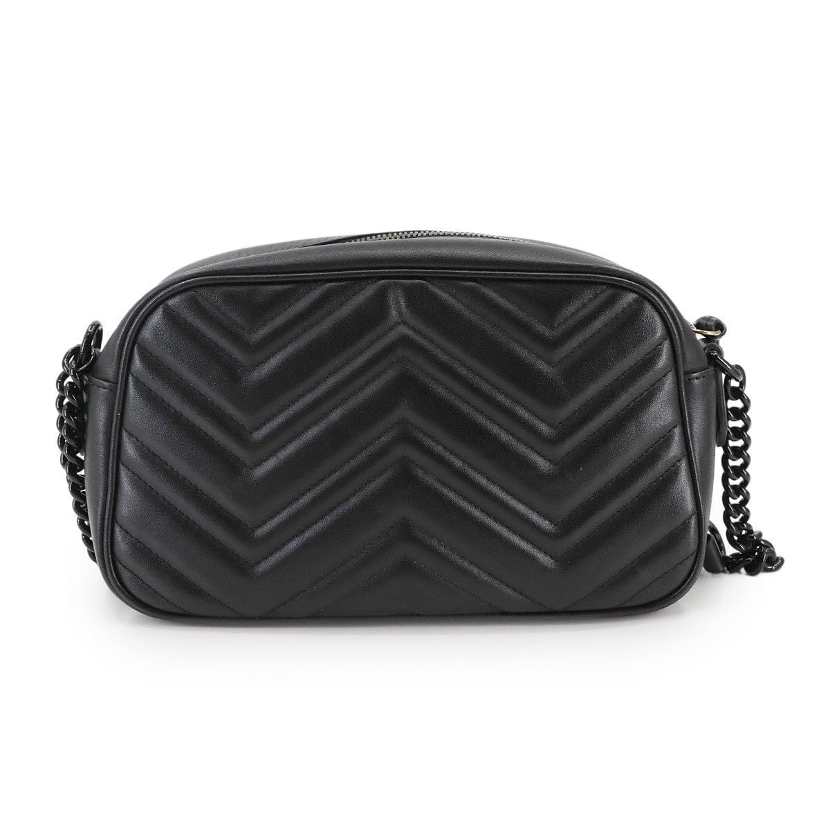 GUCCI GUCCI GG Marmont Chain Shoulder Bag Leather Black 447632 Purse 90299376