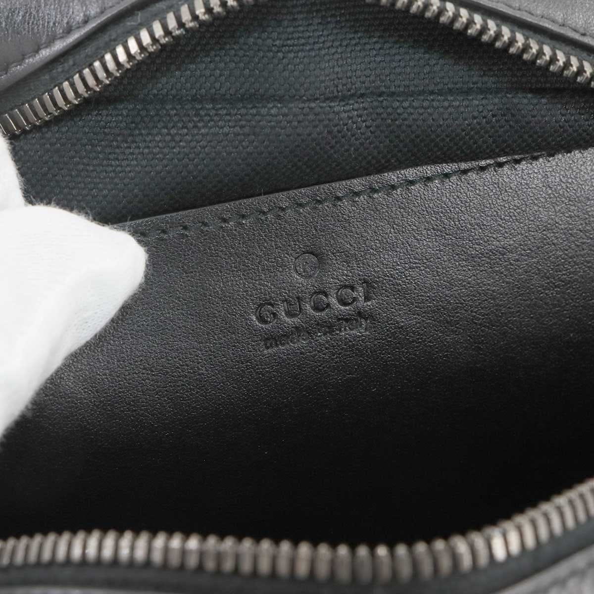 GUCCI GUCCI GG Marmont Chain Shoulder Bag Leather Black 447632 Purse 90299376