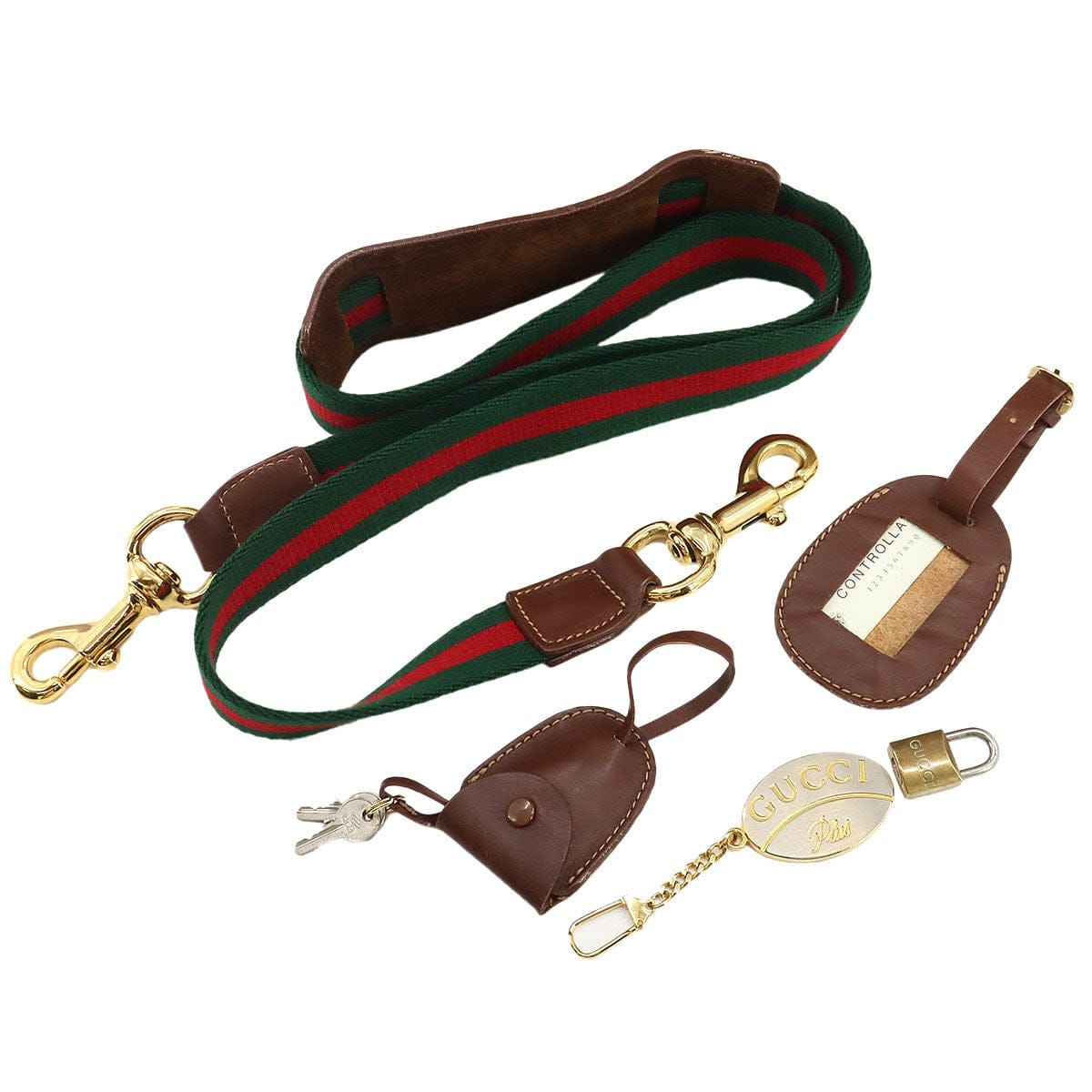 GUCCI GUCCI GG Plus Boston Shoulder Bag PVC Leather Beige Brown Sherry Line 90256266