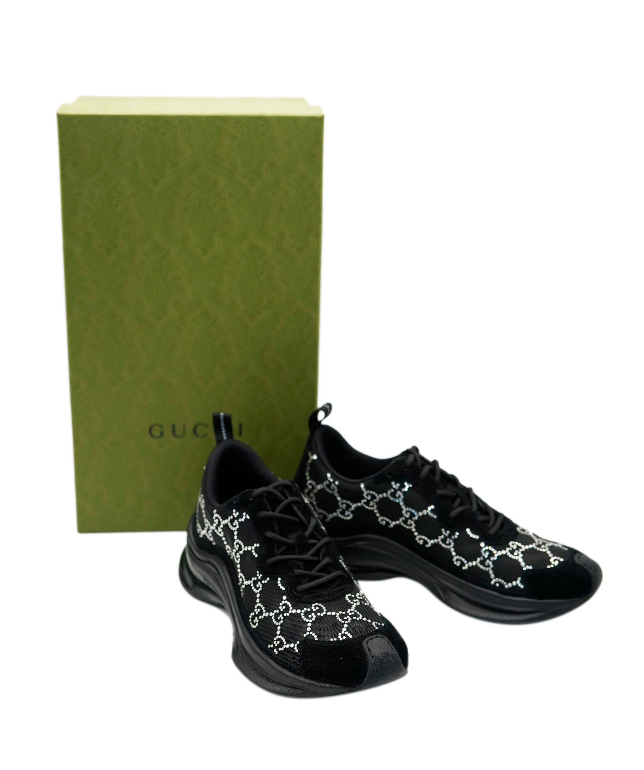 Gucci Gucci Black GG Diamonte Trainers  ALC1981