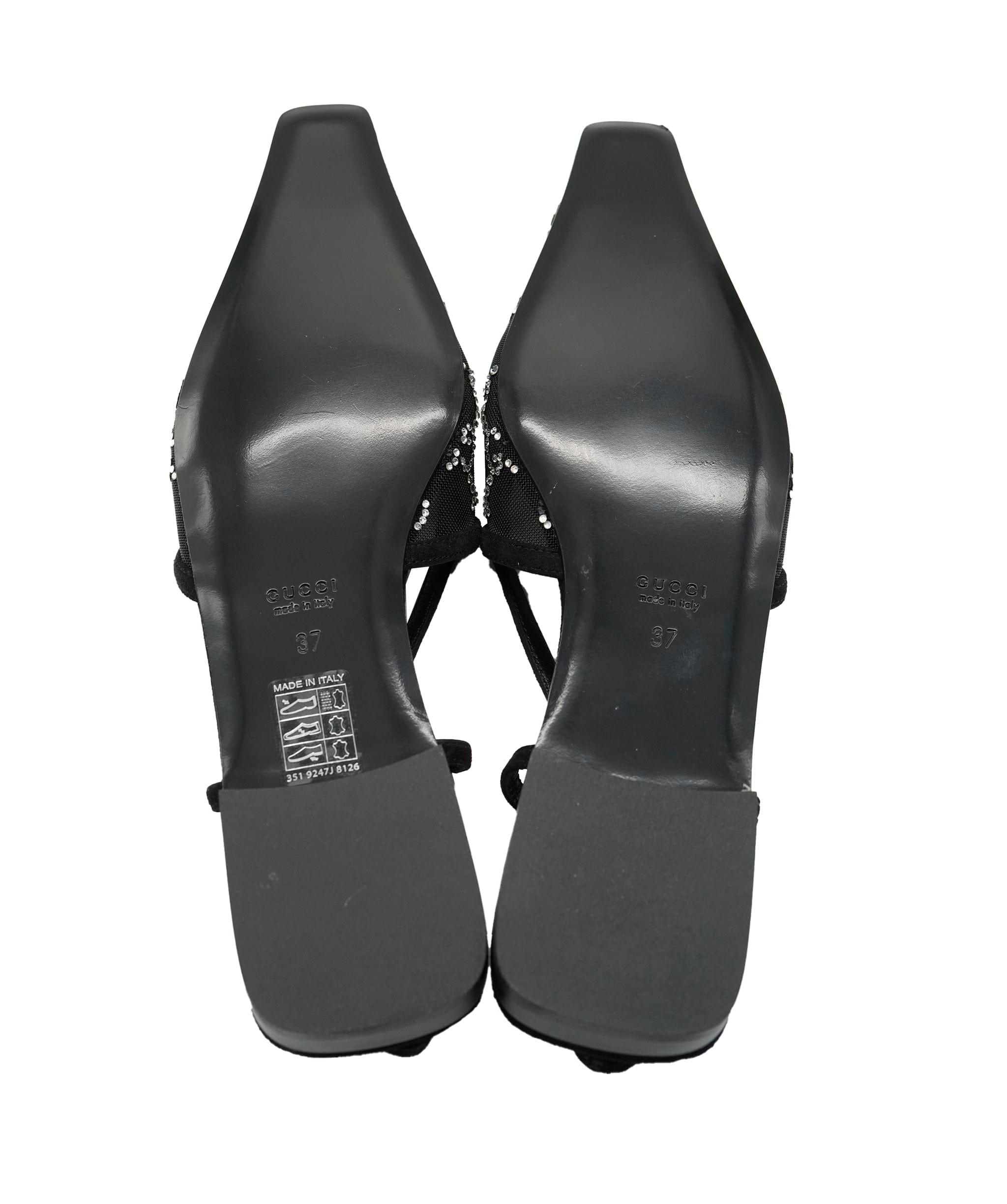 Gucci Gucci GG Diamonte Black Flats 37 ALC2646