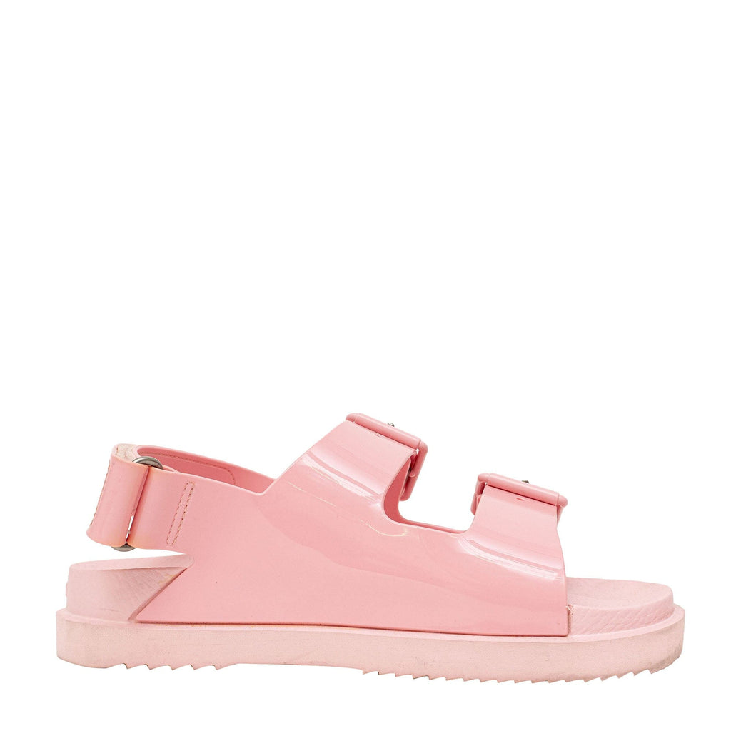 Women's rubber slide sandal in pastel yellow rubber | GUCCI® 香港