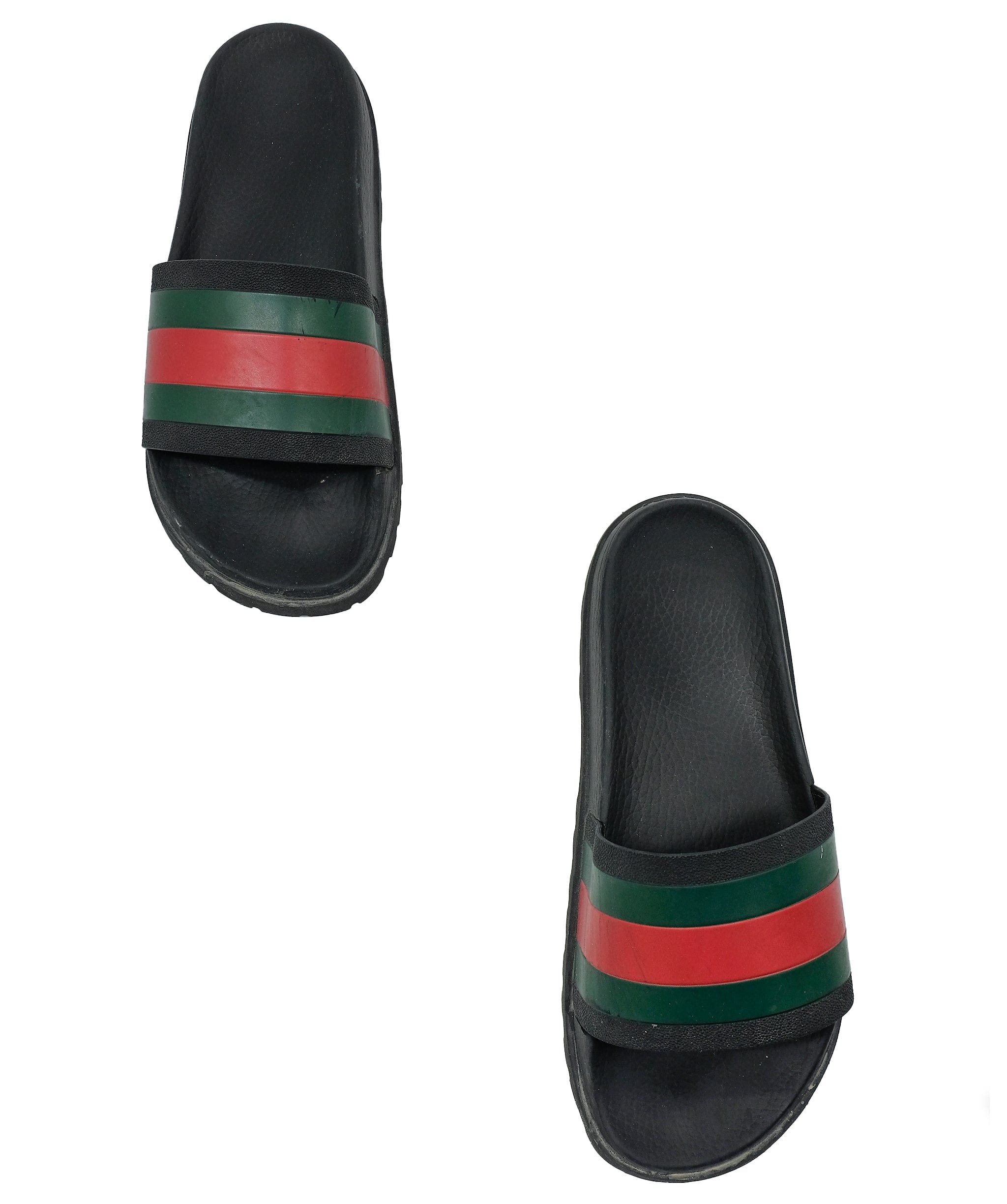 Gucci slides black green and red on sale