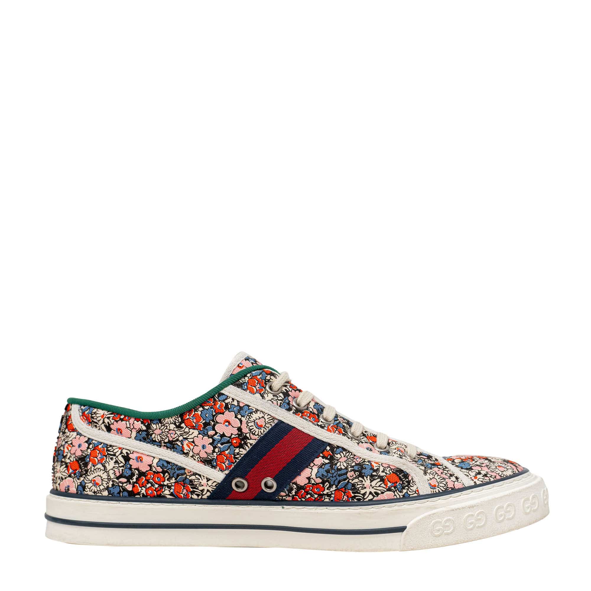 Gucci Gucci Tennis 1977 Floral Canvas Sneakers 10 SYCH059