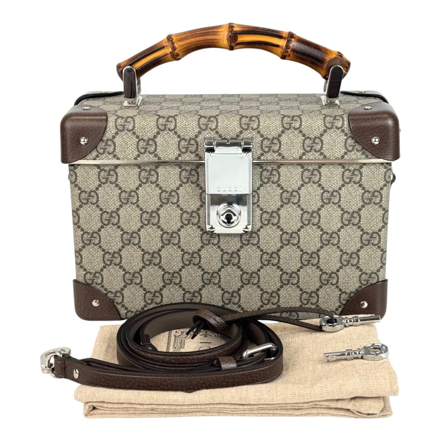 Gucci Gucci Bamboo Trotter GG Beauty Case Bag
