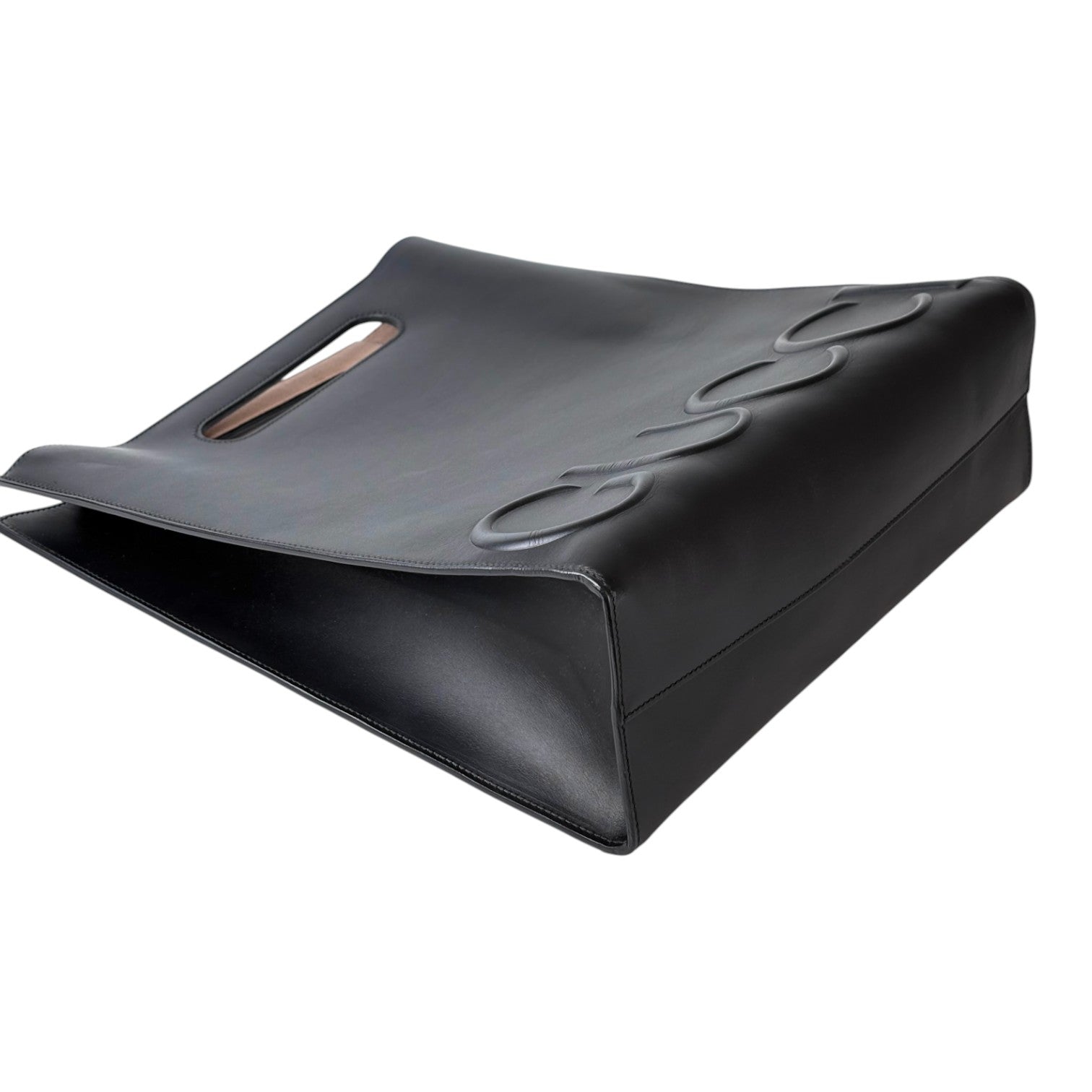 Gucci Gucci Black Leather Tote Bag